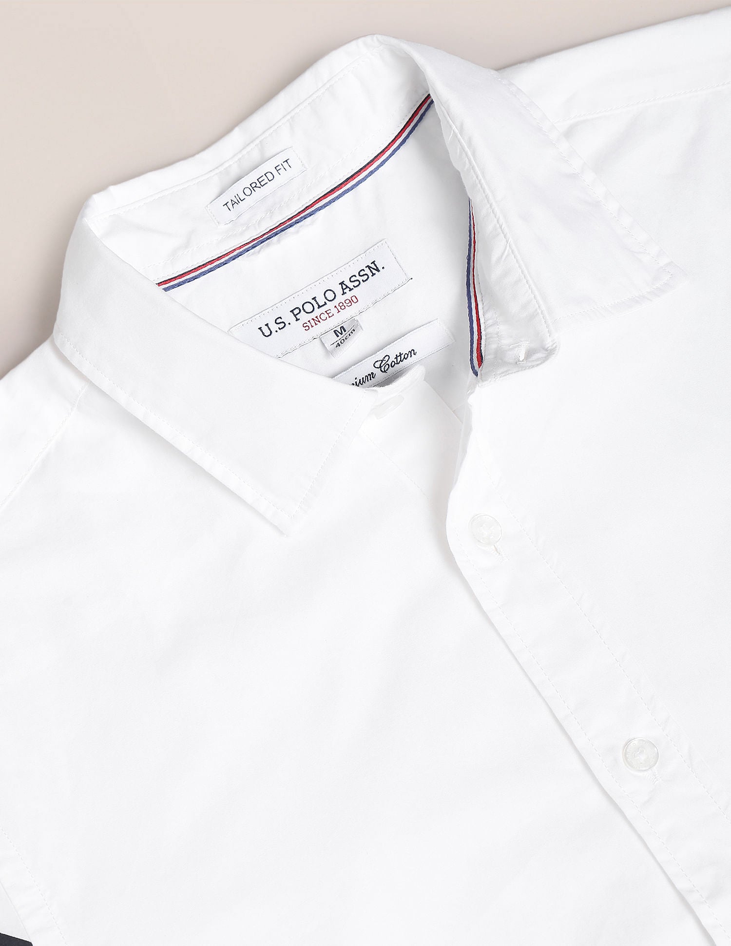 Short Sleeve Horizontal Stripe Shirt White - U.S. POLO ASSN. | Large