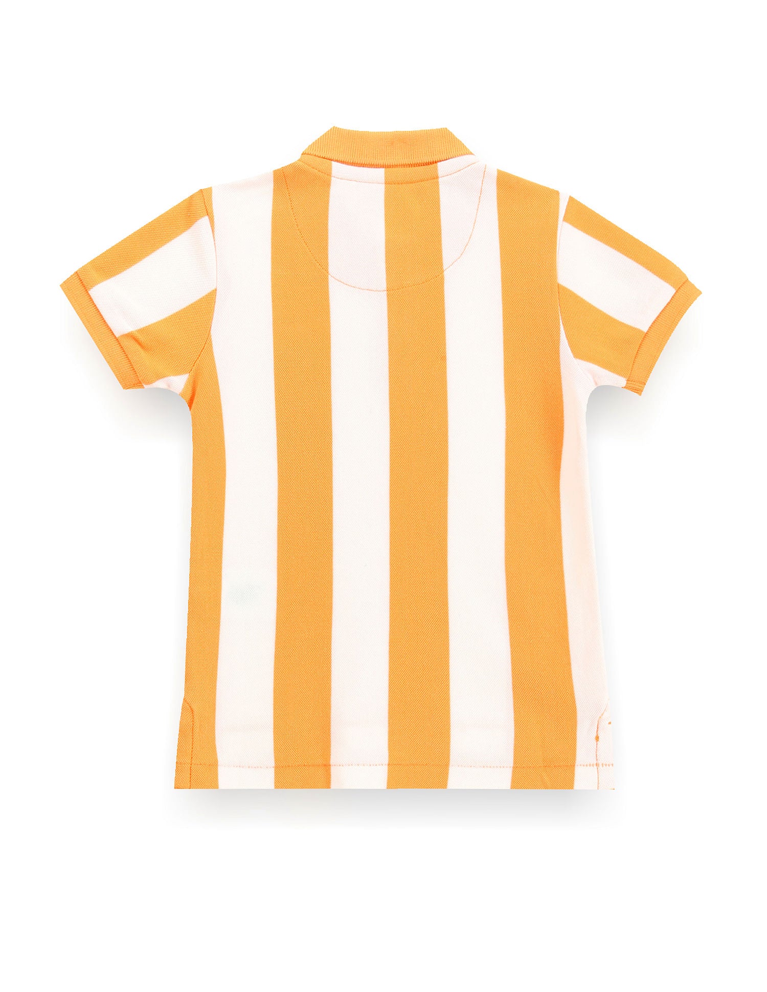 Boys Vertical Striped Polo Shirt Orange - U.S. Polo Assn. India | Large