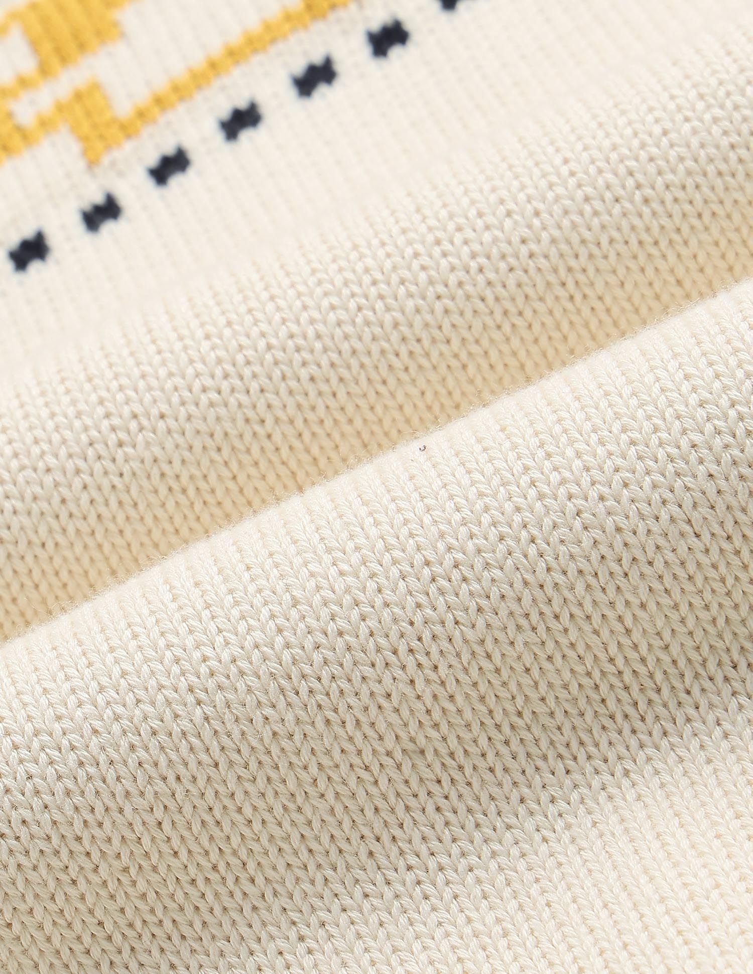 Patterned Knit Regular Fit Sweater White - U.S. POLO ASSN. | Large