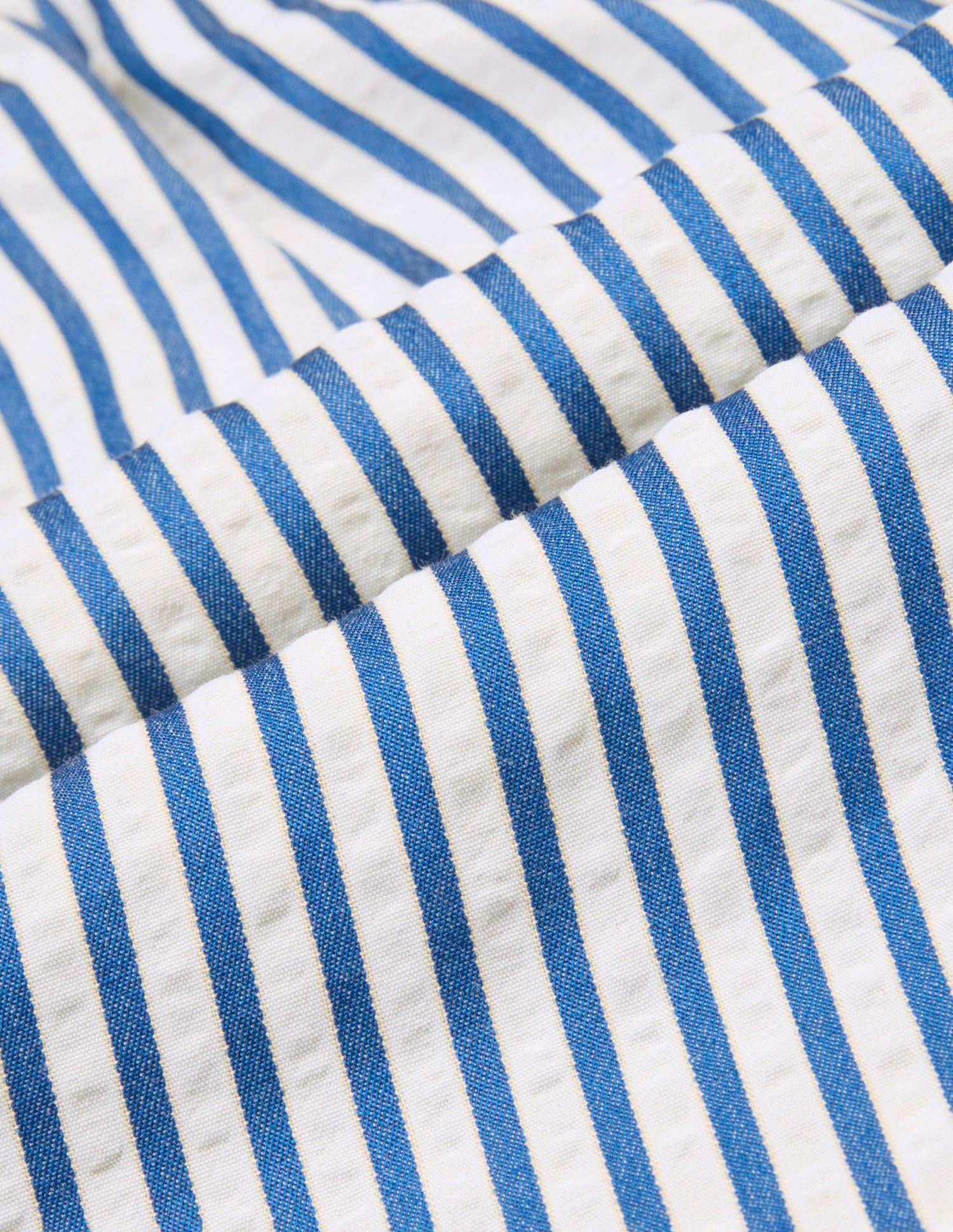 Seersucker Striped OEX22 Boxer Shorts Blue - U.S. Polo Assn. India | Large