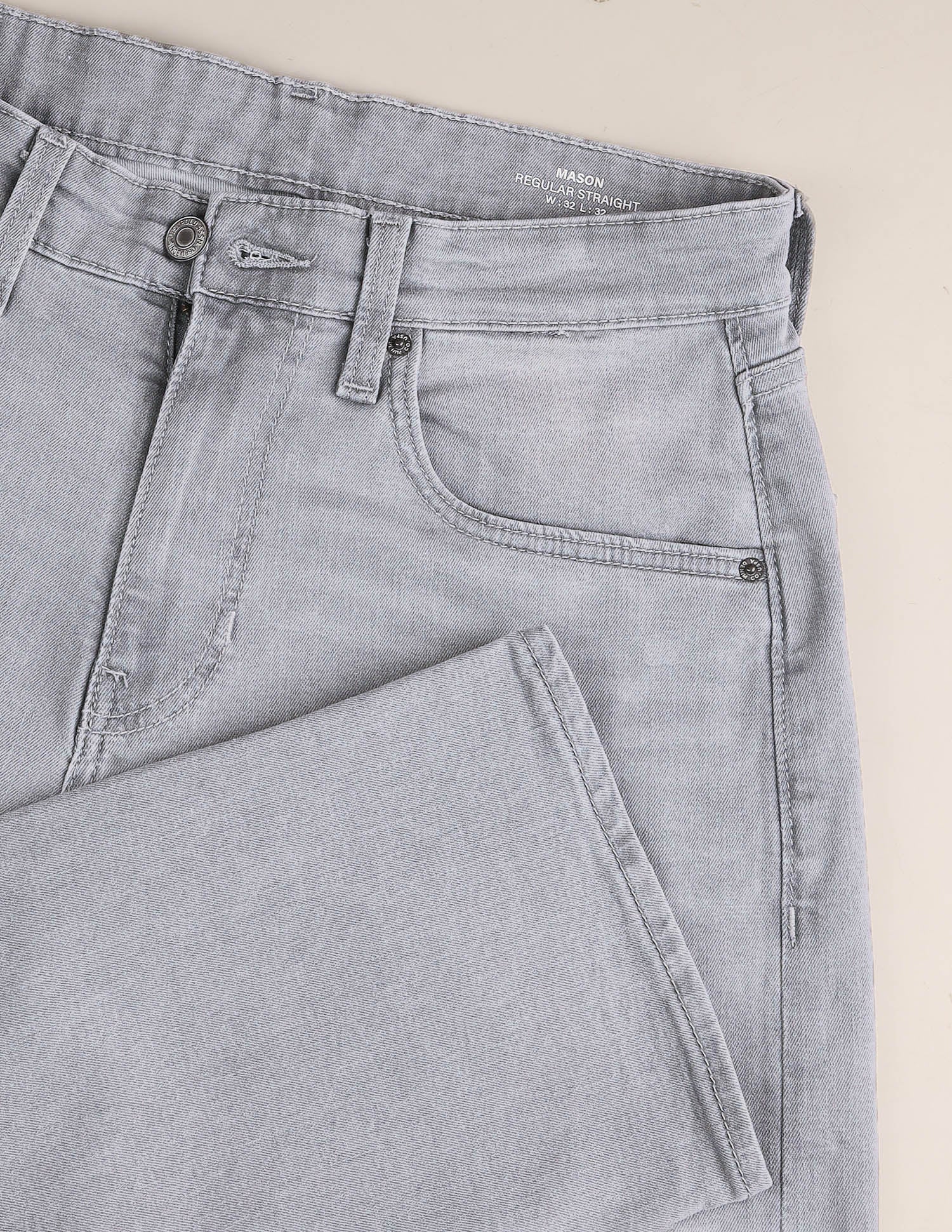 Mason Regular Straight Fit Grey Jeans Grey - U.S. Polo Assn. India | Large