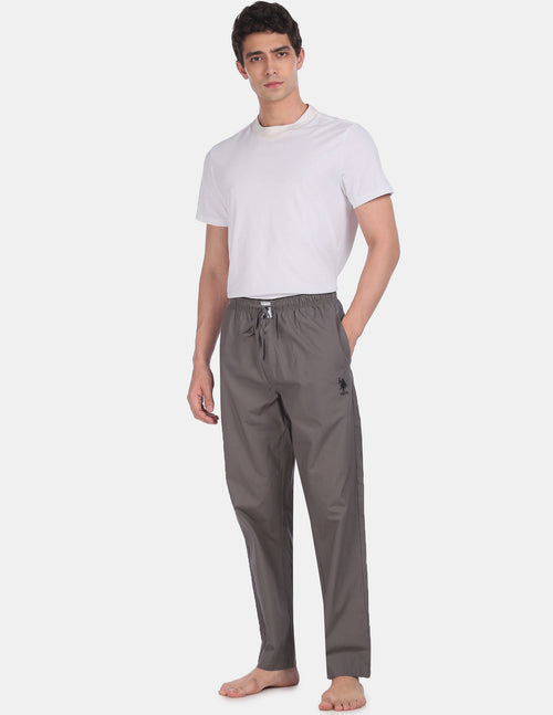 Comfort Fit Solid Cotton I690 Lounge Pants - Pack Of 1