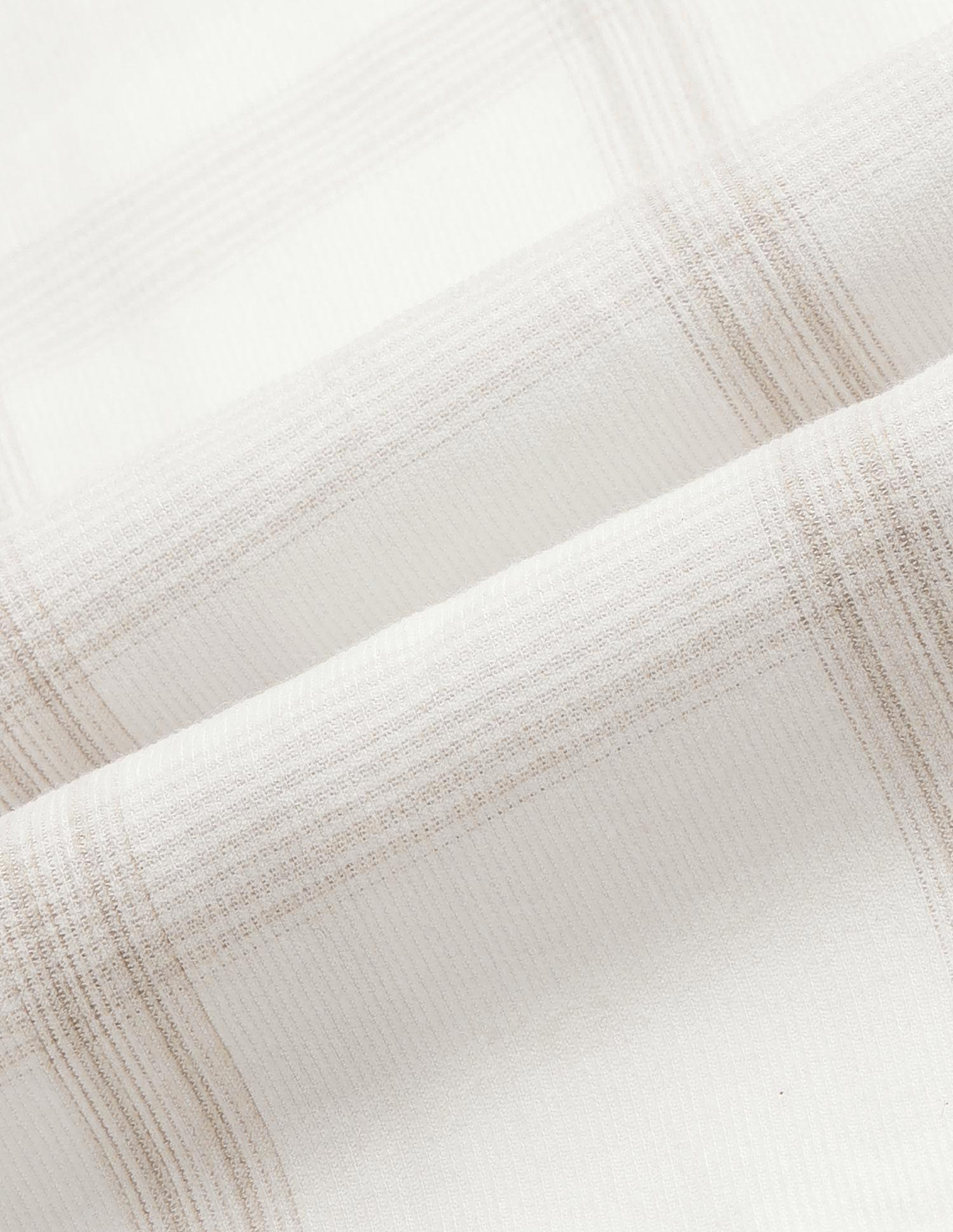 Corduroy Grid Tattersall Checked Shirt Ivory - U.S. POLO ASSN. | Large