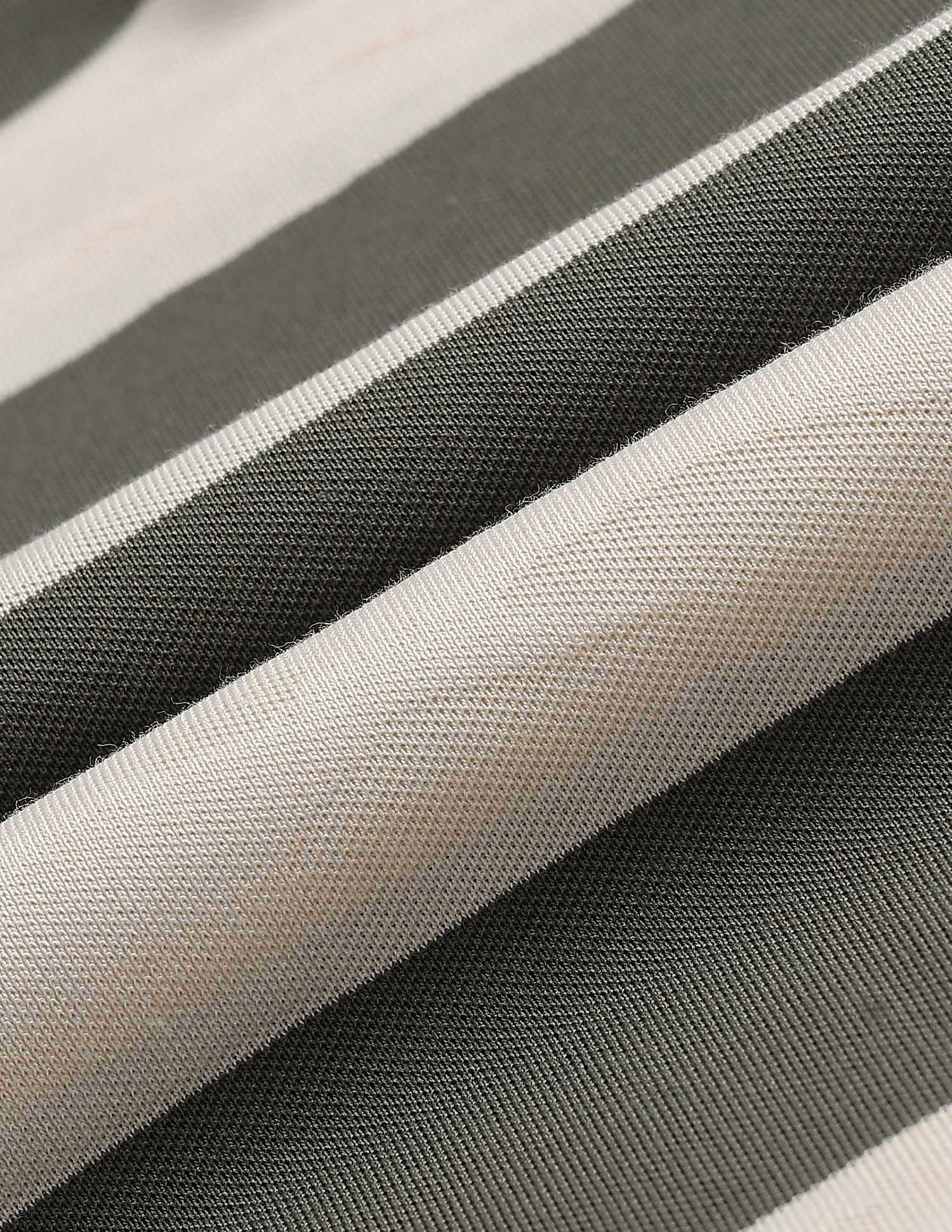 Horizontal Striped Slim Fit Polo Shirt Light Green - U.S. POLO ASSN. | Large