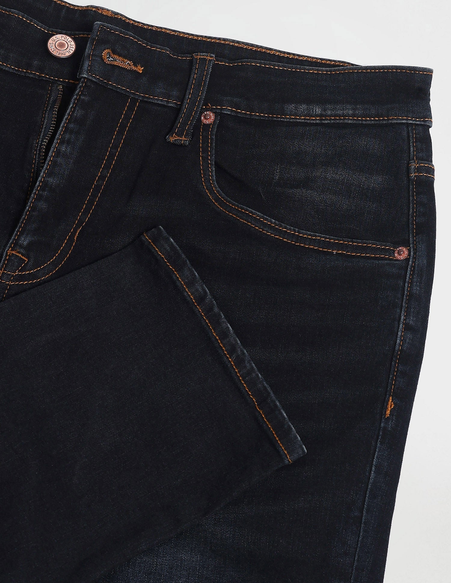 Brandon Slim Tapered Blue Jeans Blue - U.S. Polo Assn. India | Large