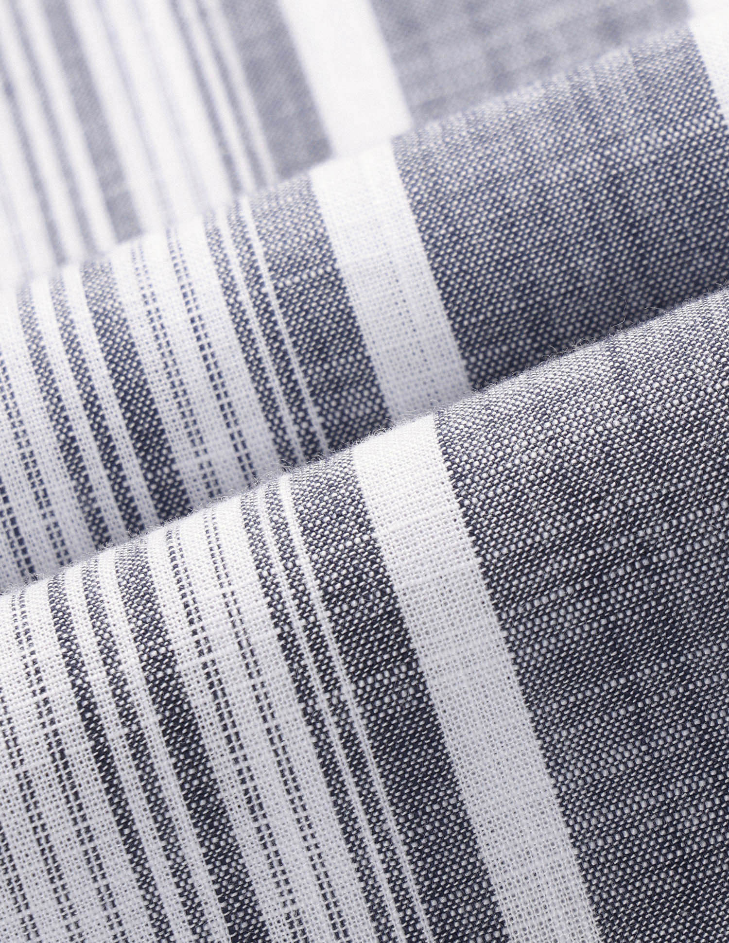 Vertical Striped Pure Cotton Shirt Navy - U.S. POLO ASSN. | Large