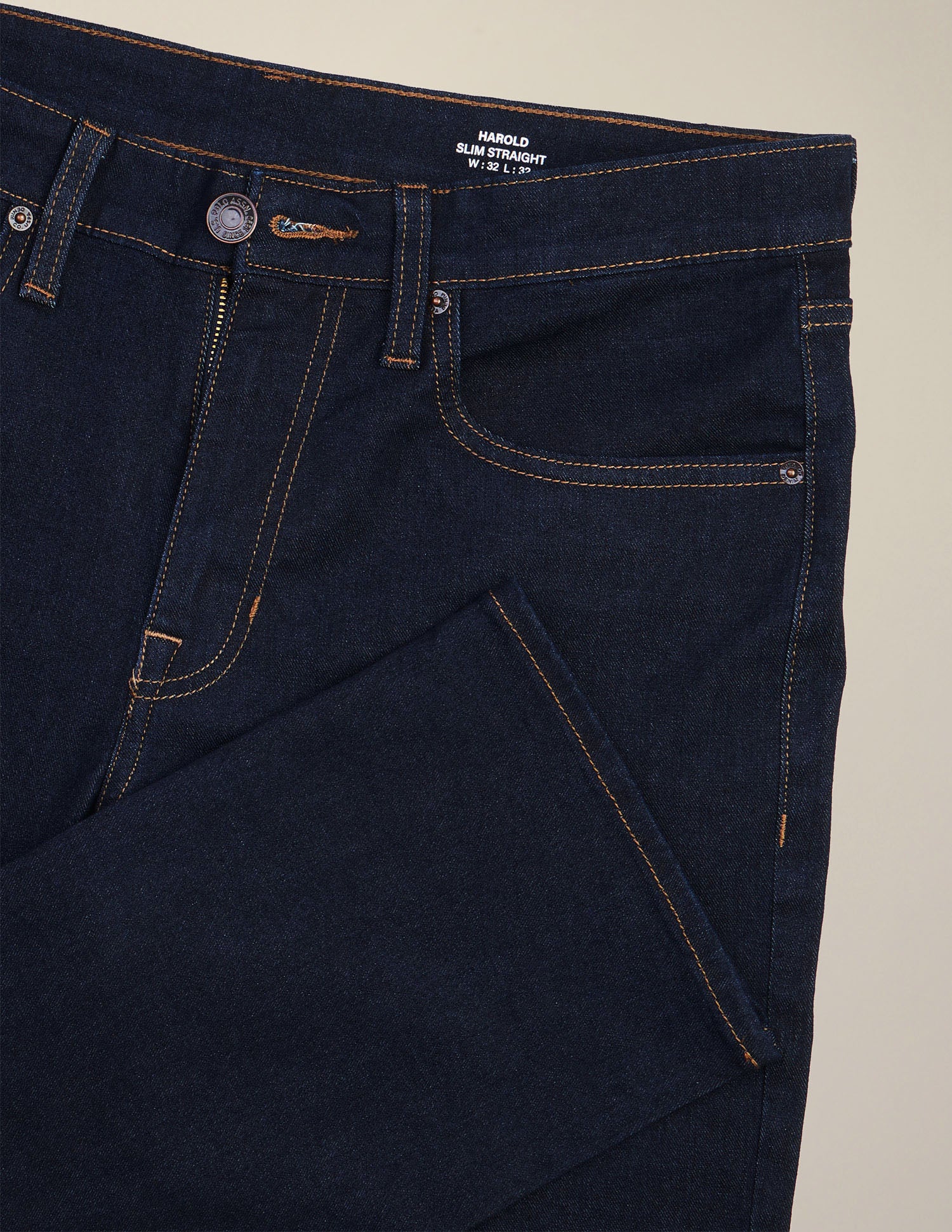 Harold Slim Straight Fit Blue Jeans Dark Indigo - U.S. Polo Assn. India | Large