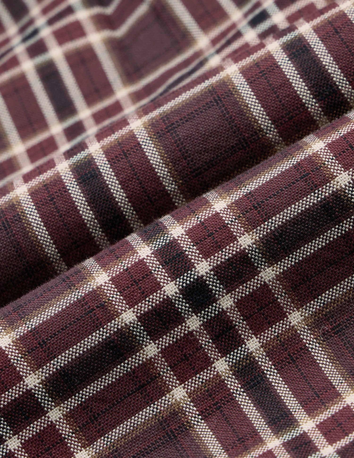 Plaid Checked Tailored Fit Shirt Maroon - U.S. Polo Assn. India | Large
