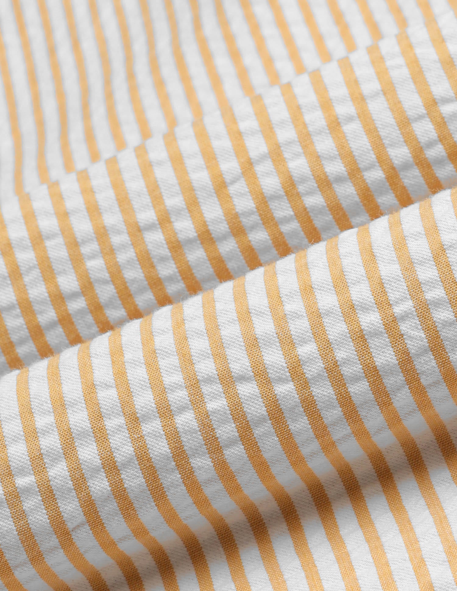 Vertical Striped Boxy Fit Shirt Mustard - U.S. Polo Assn. India | Large