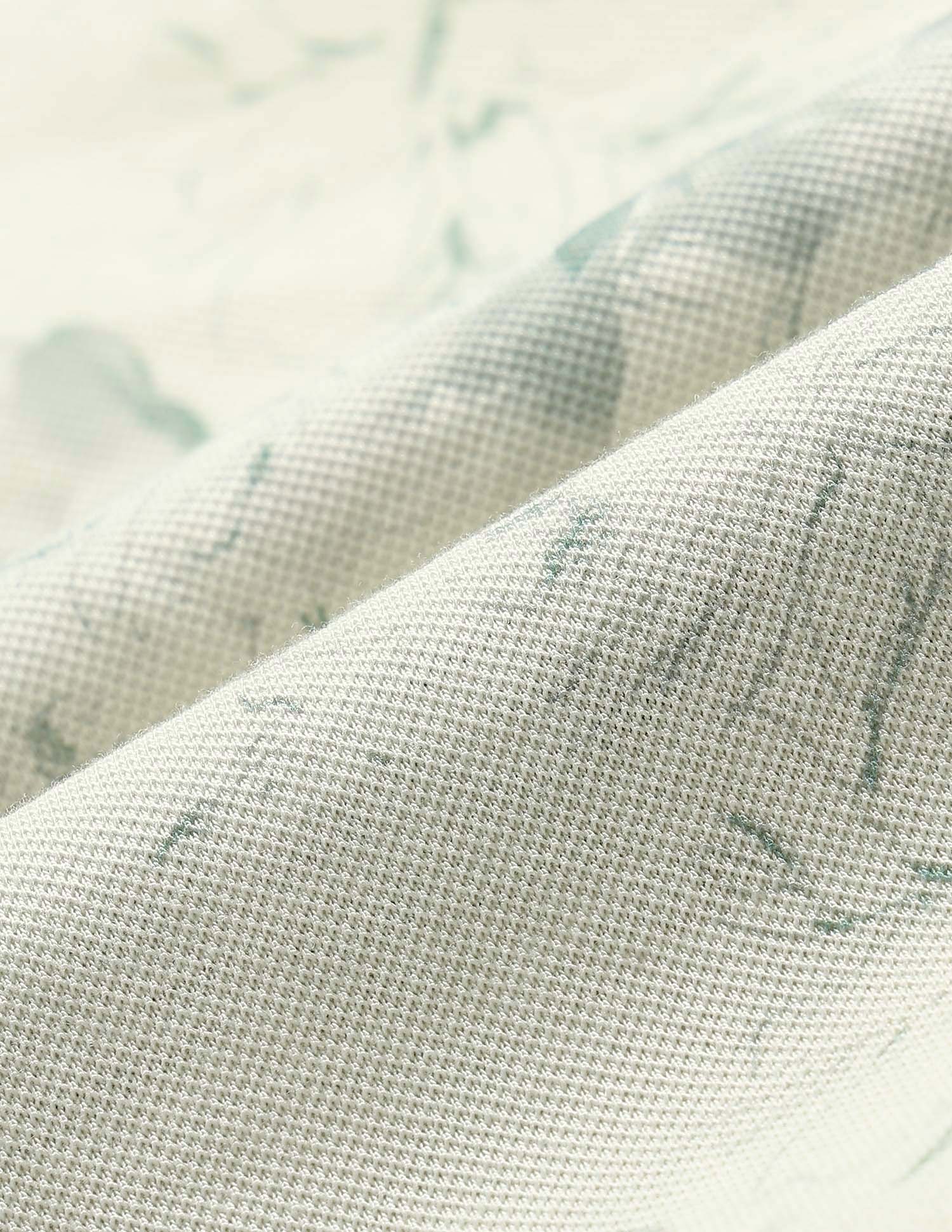 Floral Printed Slim Fit Polo Shirt Light Green - U.S. POLO ASSN. | Large