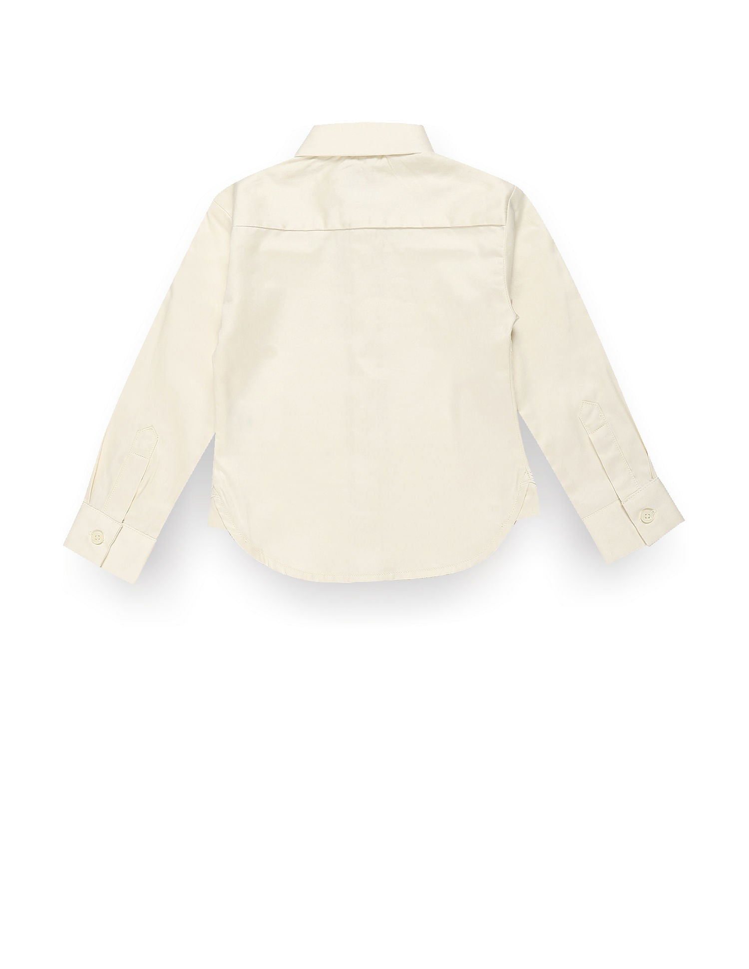 Boys Solid Sateen Shirt Ecru - U.S. Polo Assn. India | Large