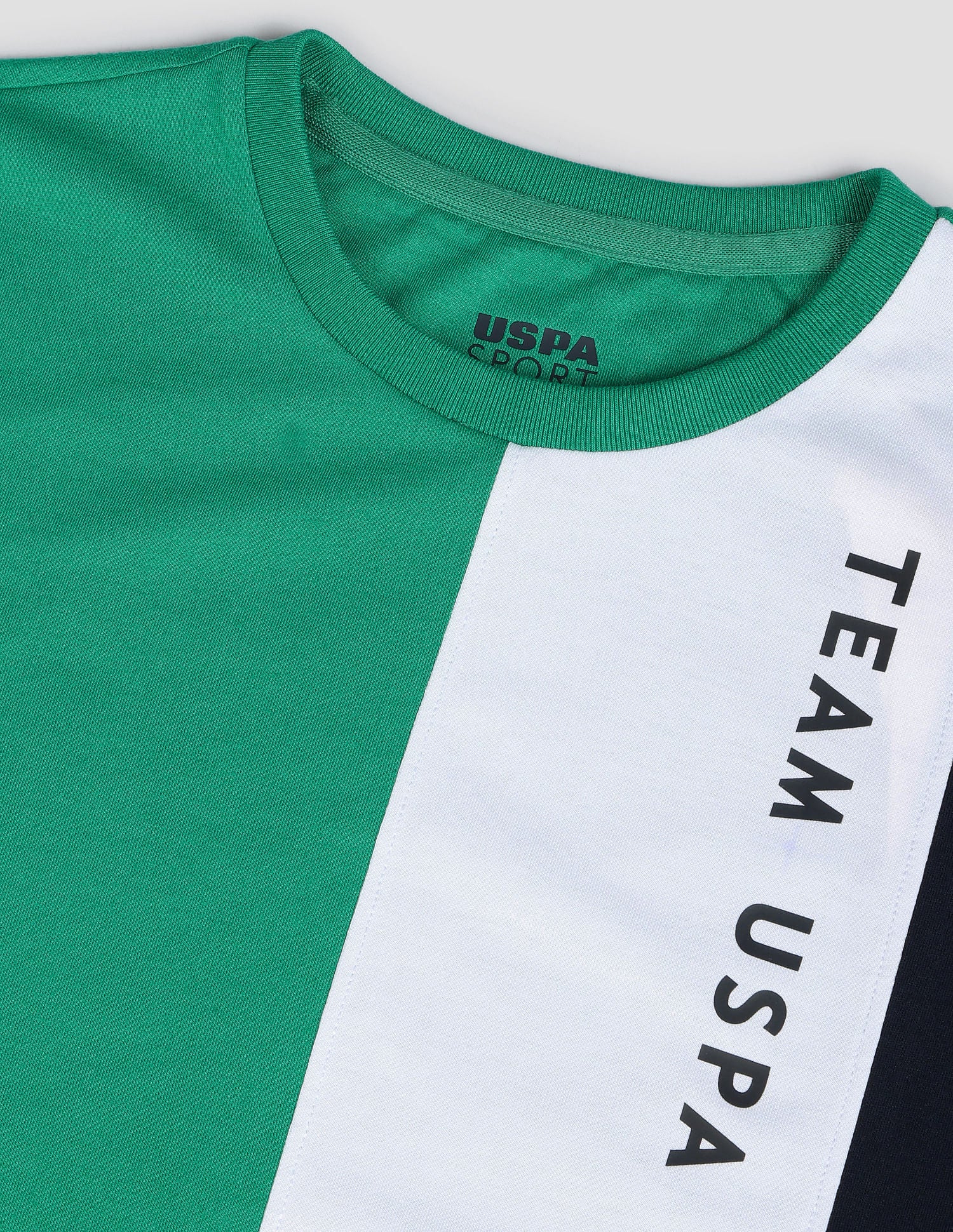 Colour Block Training T-Shirt Green - U.S. POLO ASSN. | Large
