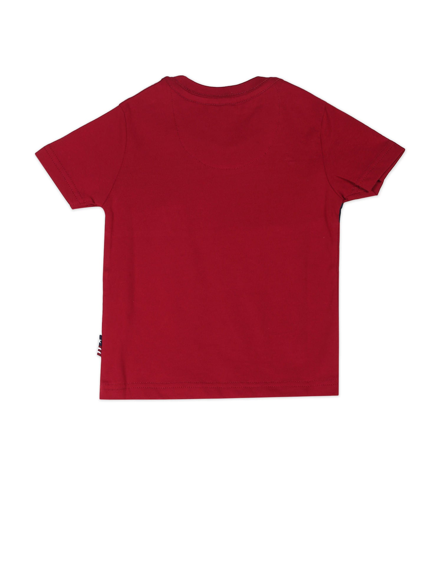 Ribbed Neck Logo T-Shirt Red - U.S. POLO ASSN. | Large