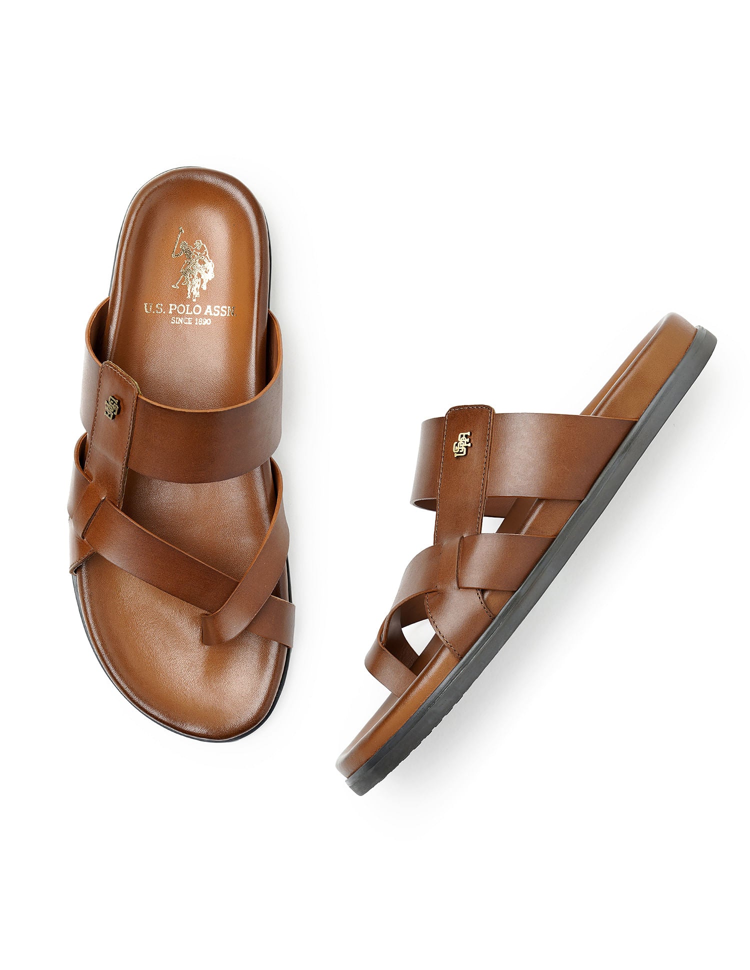 Buckle Strap Iker Sandals Brown - U.S. POLO ASSN. | Large