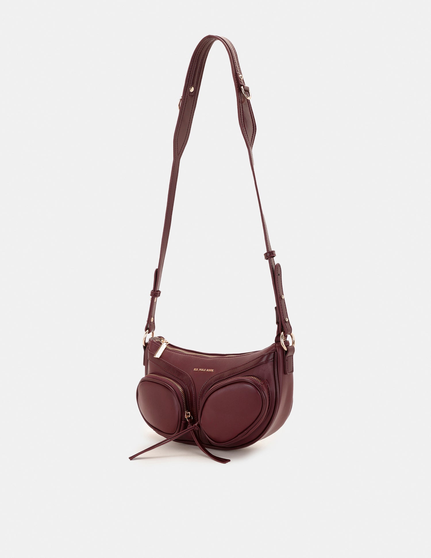 Women Aria Crossbody Bag Burgundy - U.S. POLO ASSN. | Large