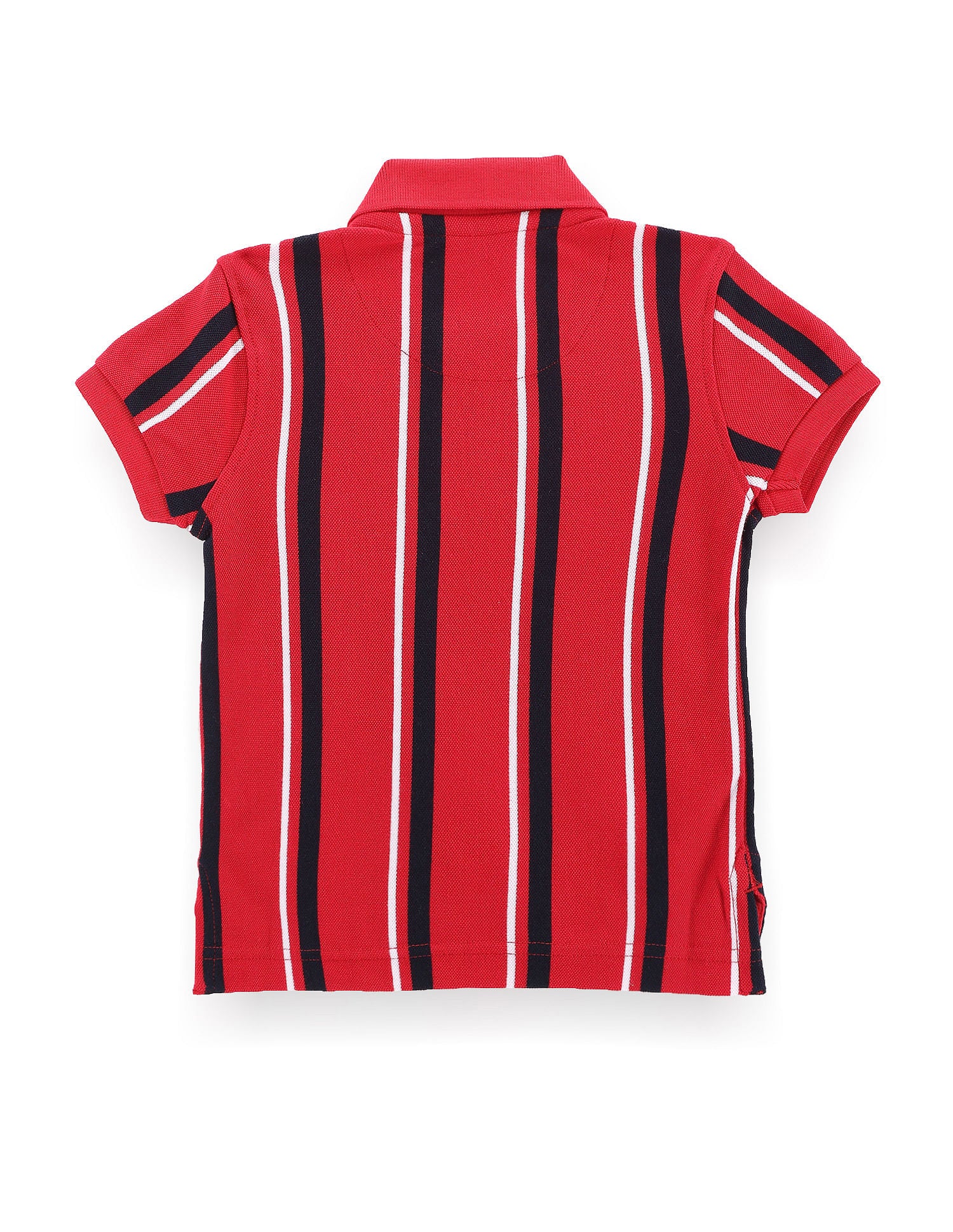 Boys Vertical Stripe Polo Shirt Red - U.S. POLO ASSN. | Large