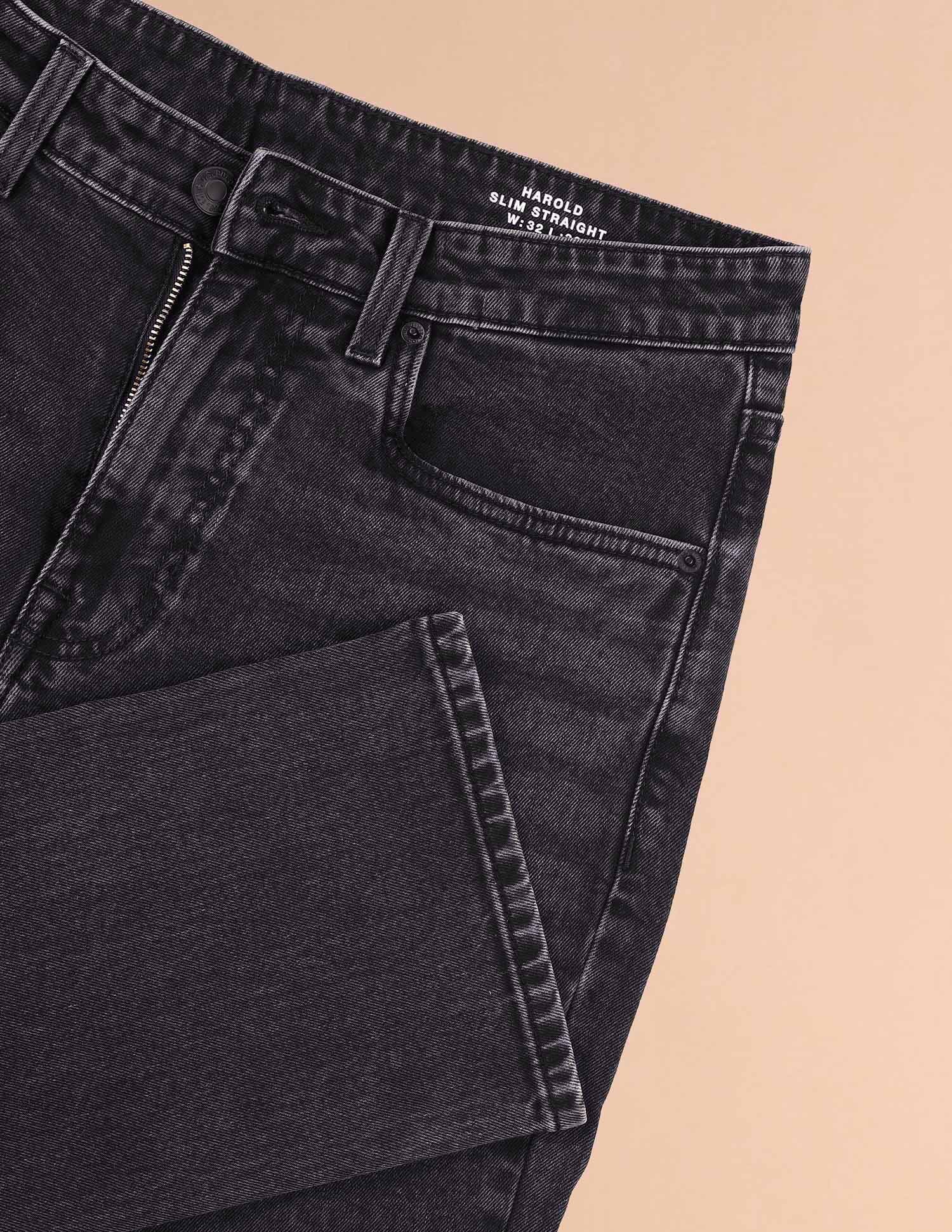 Harold Slim Straight Fit Grey Jeans Dark Grey - U.S. POLO ASSN. | Large