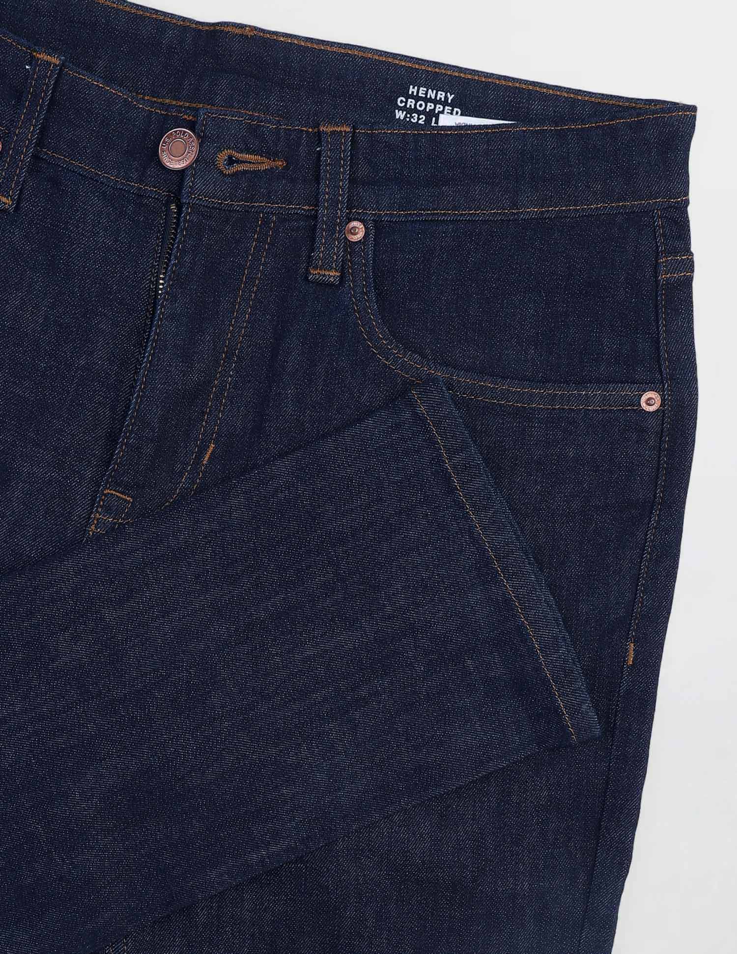 Henry Tapered Fit Mid Rise Jeans Dark Blue - U.S. POLO ASSN. | Large