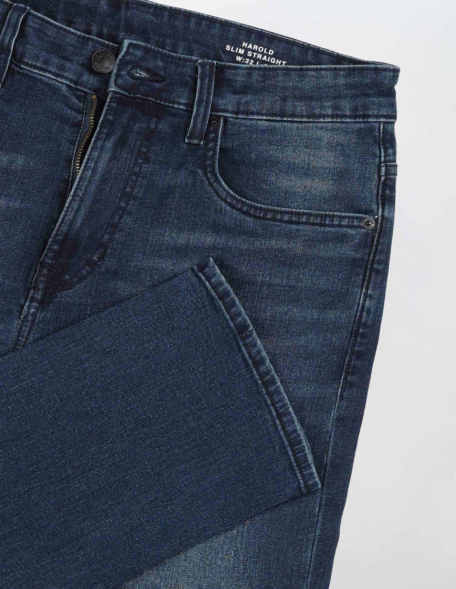 Harold Slim Straight Fit Blue Jeans Indigo - U.S. Polo Assn. India | Large