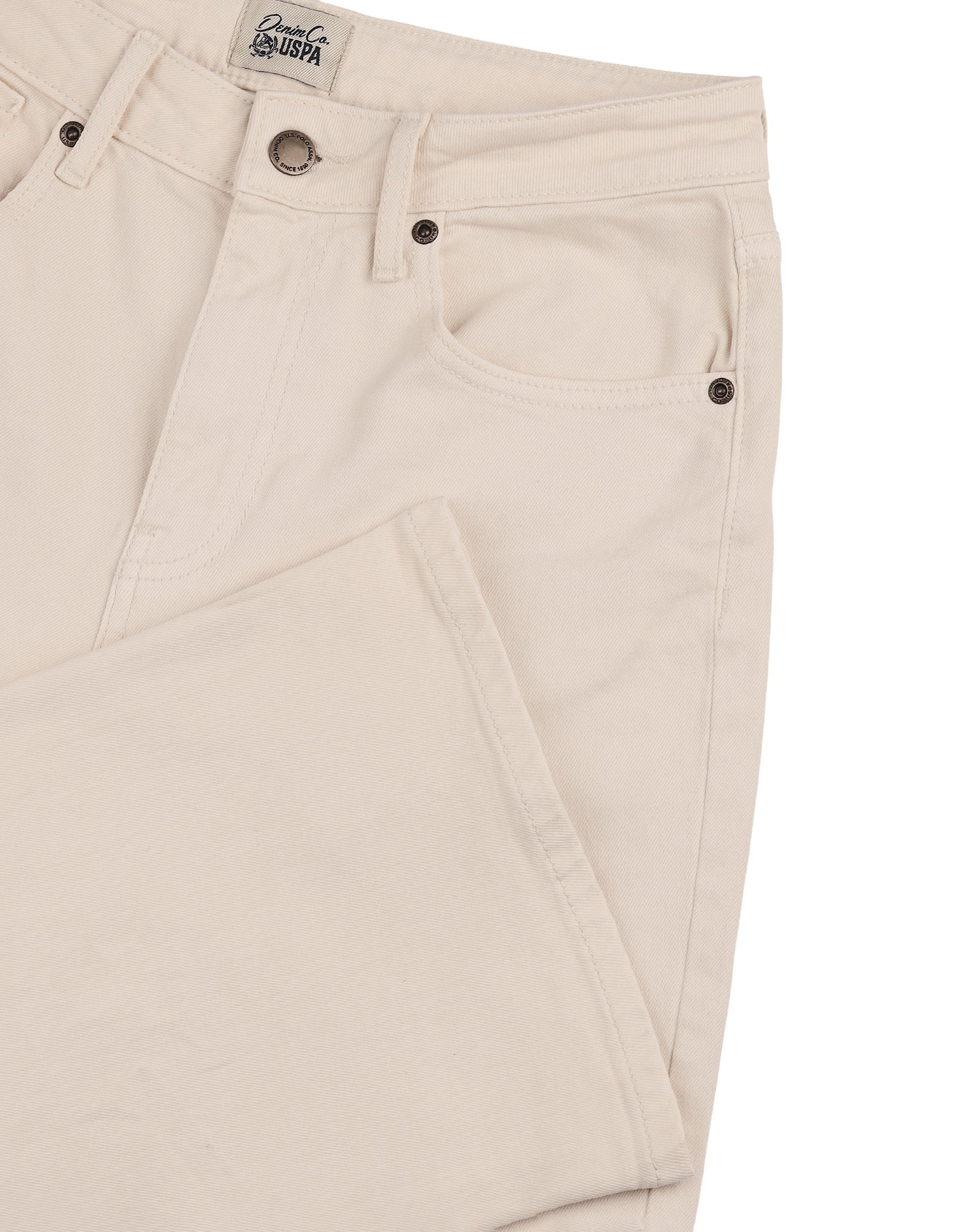 High Rise Bootcut Fit Jeans Ecru - U.S. Polo Assn. India | Large