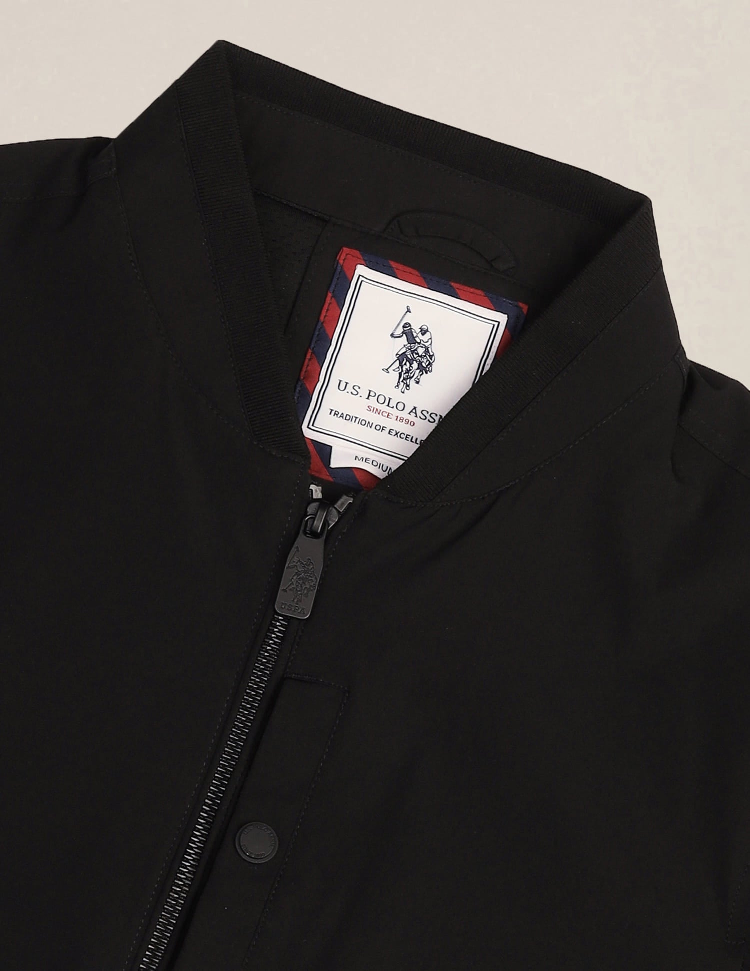 Bomber Windcheater Jacket Black - U.S. Polo Assn. India | Large