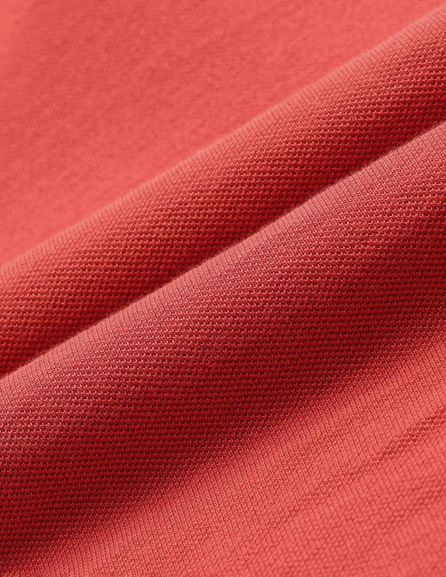 Pure Cotton Solid Polo Shirt Red - U.S. Polo Assn. India | Large