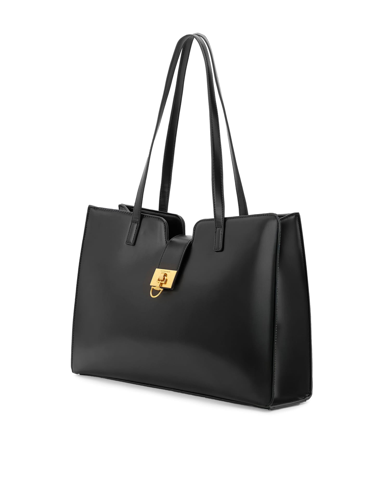 Addison 2.0 Structured Tote Bag Black - U.S. Polo Assn. India | Large