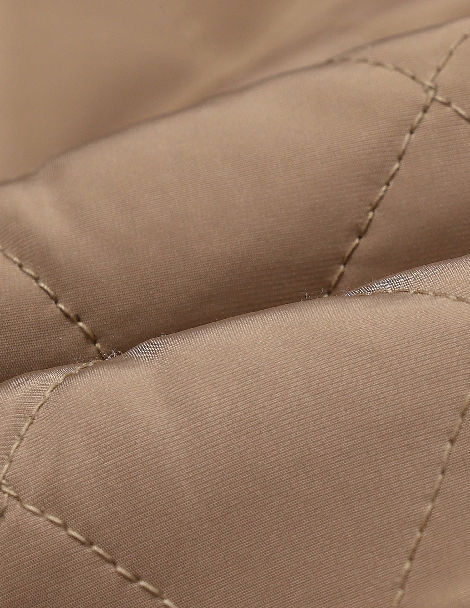 Hooded Solid Quilted Jacket Camel - U.S. POLO ASSN. | Large