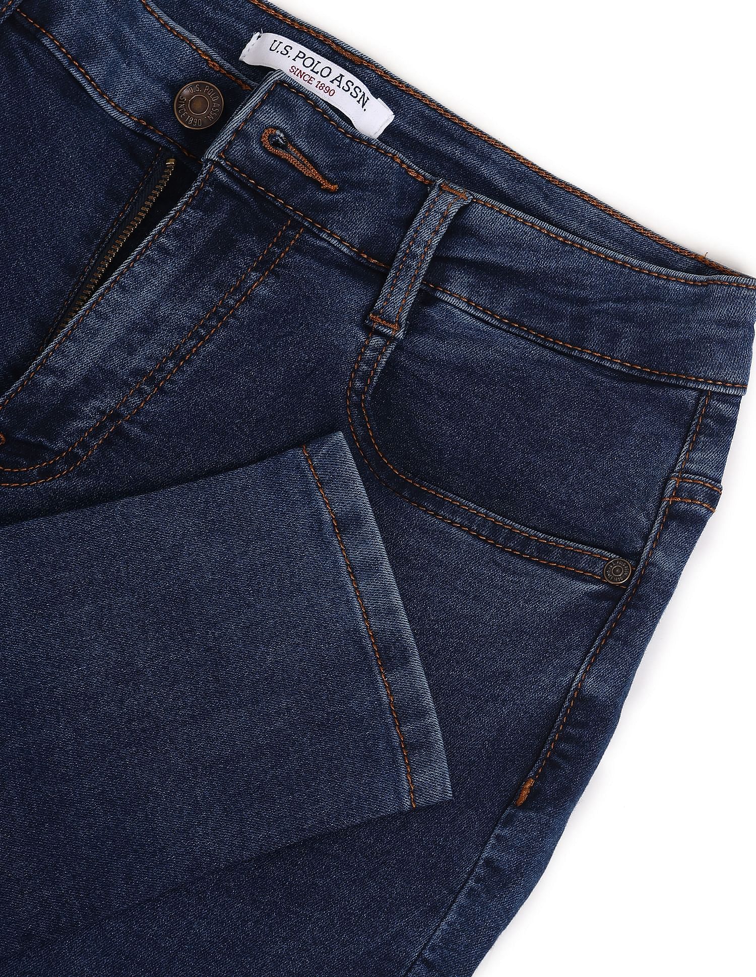 Denim Weave Super Skinny Fit Jeans Blue - U.S. Polo Assn. India | Large