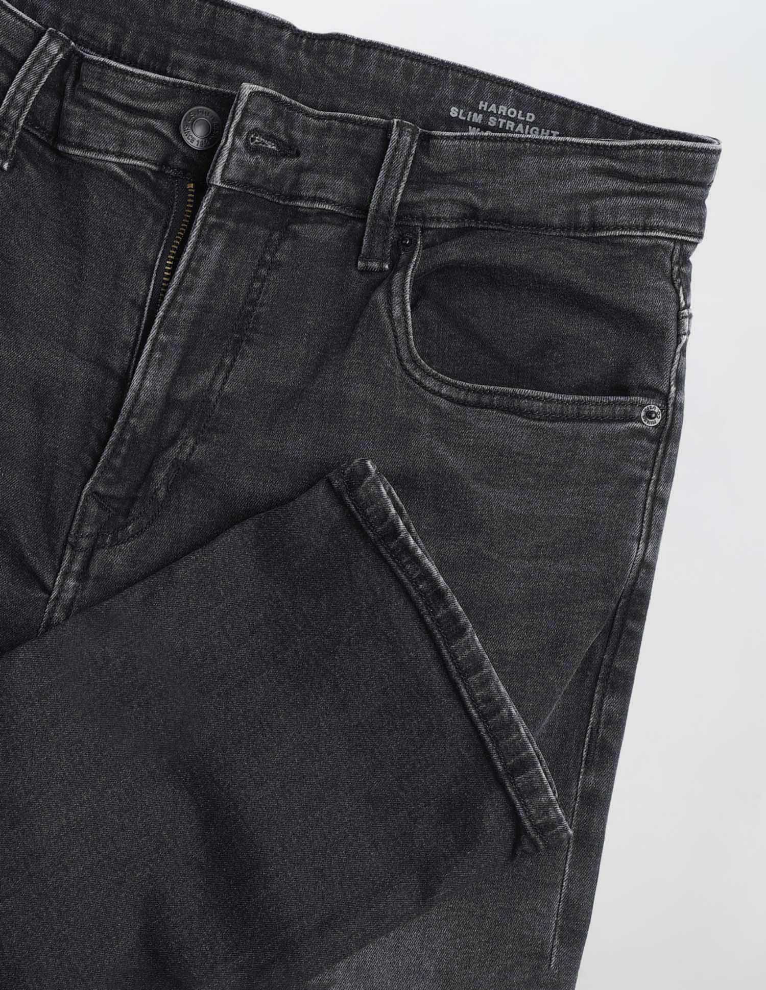 Harold Slim Straight Fit Black Jeans Black - U.S. POLO ASSN. | Large