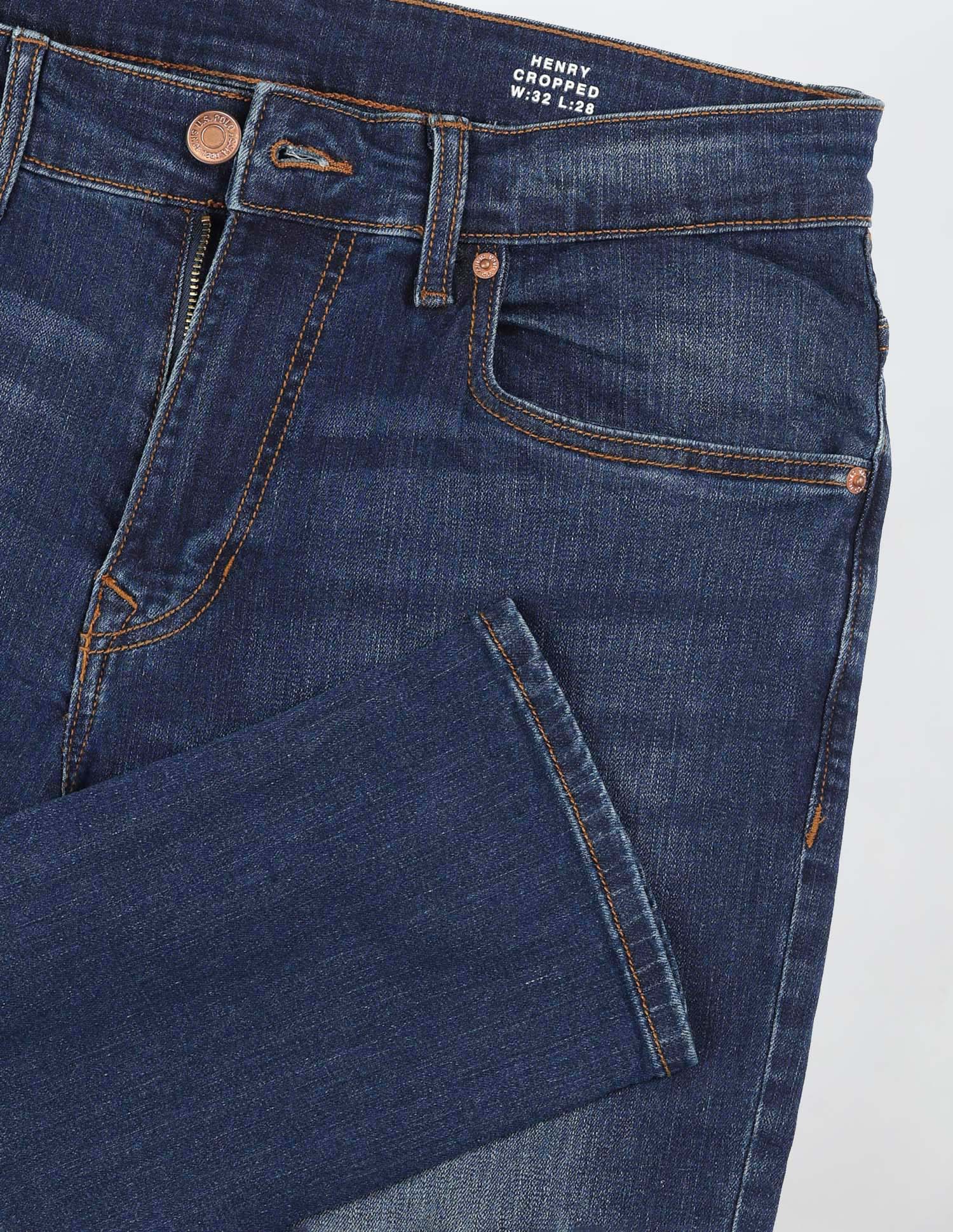 Henry Tapered Fit Blue Jeans Blue - U.S. Polo Assn. India | Large