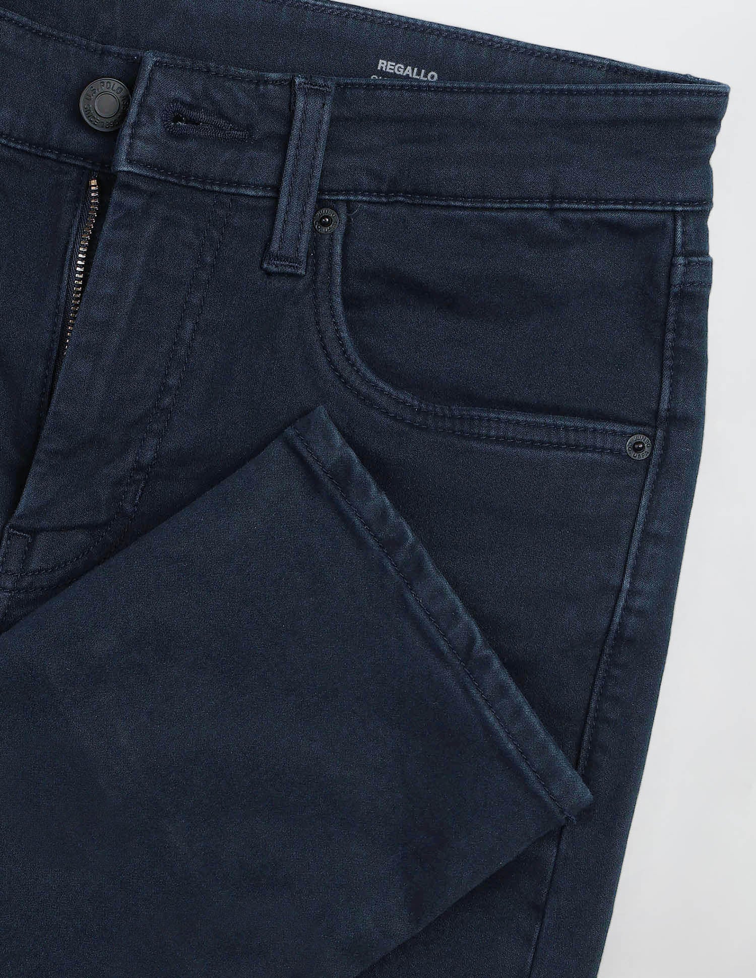 Regallo Skinny Fit Blue Jeans Navy - U.S. POLO ASSN. | Large