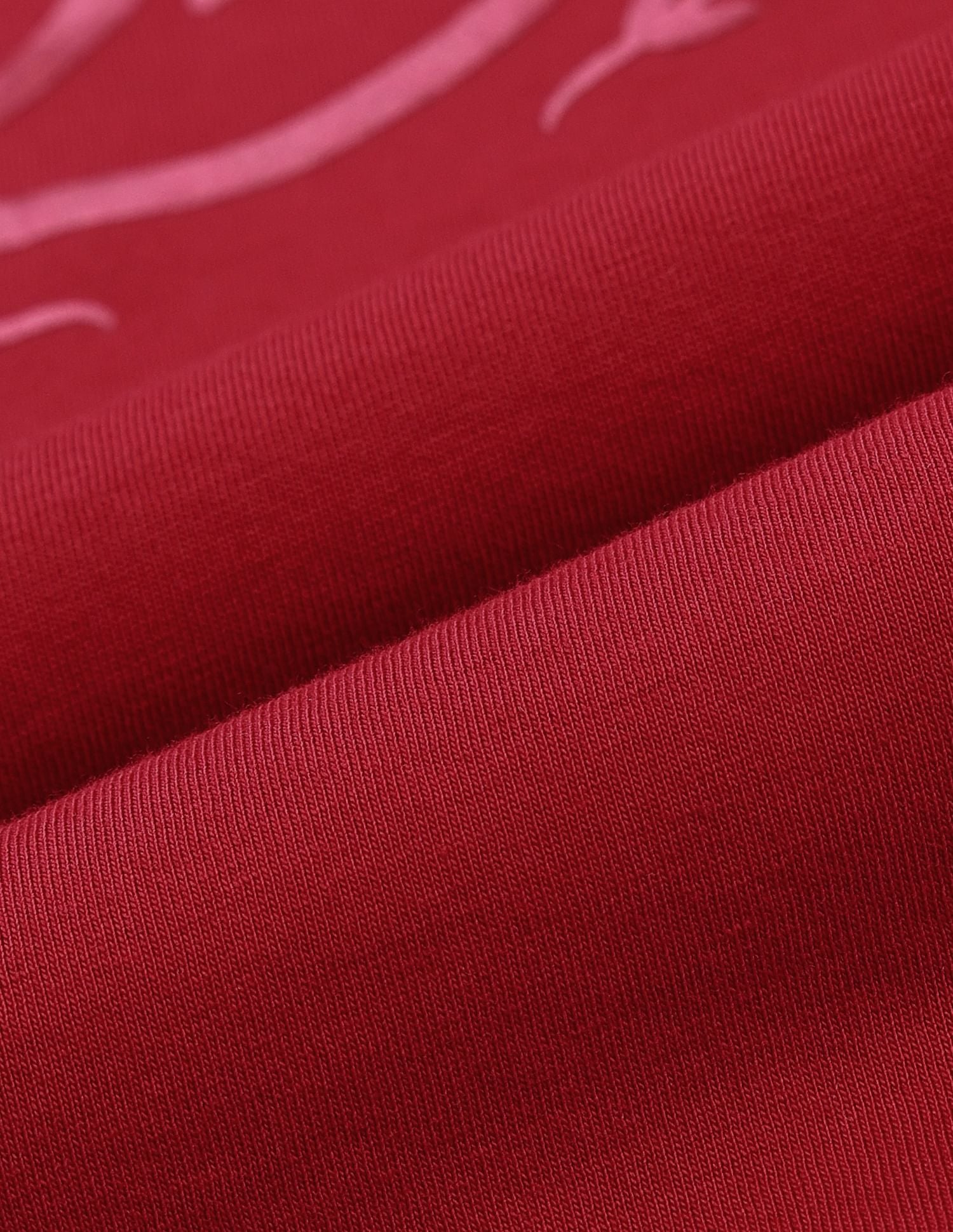 Extended Shoulder Satin Print T-Shirt Red - U.S. Polo Assn. India | Large