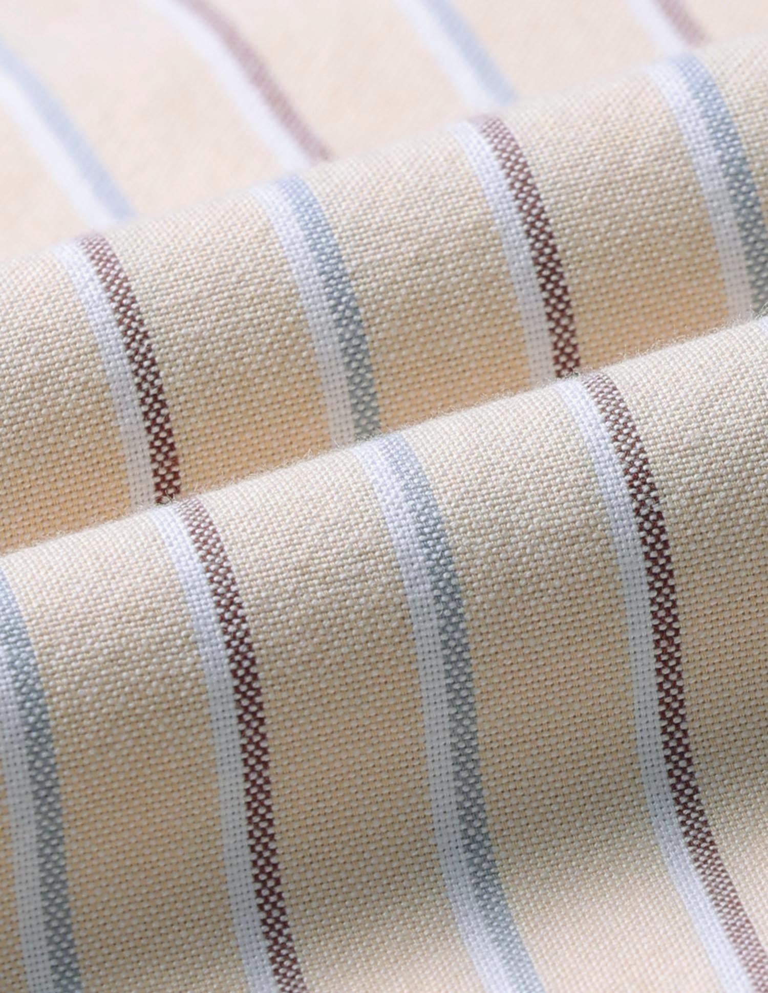 Vertical Striped Tailored Fit Shirt Light Yellow - U.S. POLO ASSN. | Large