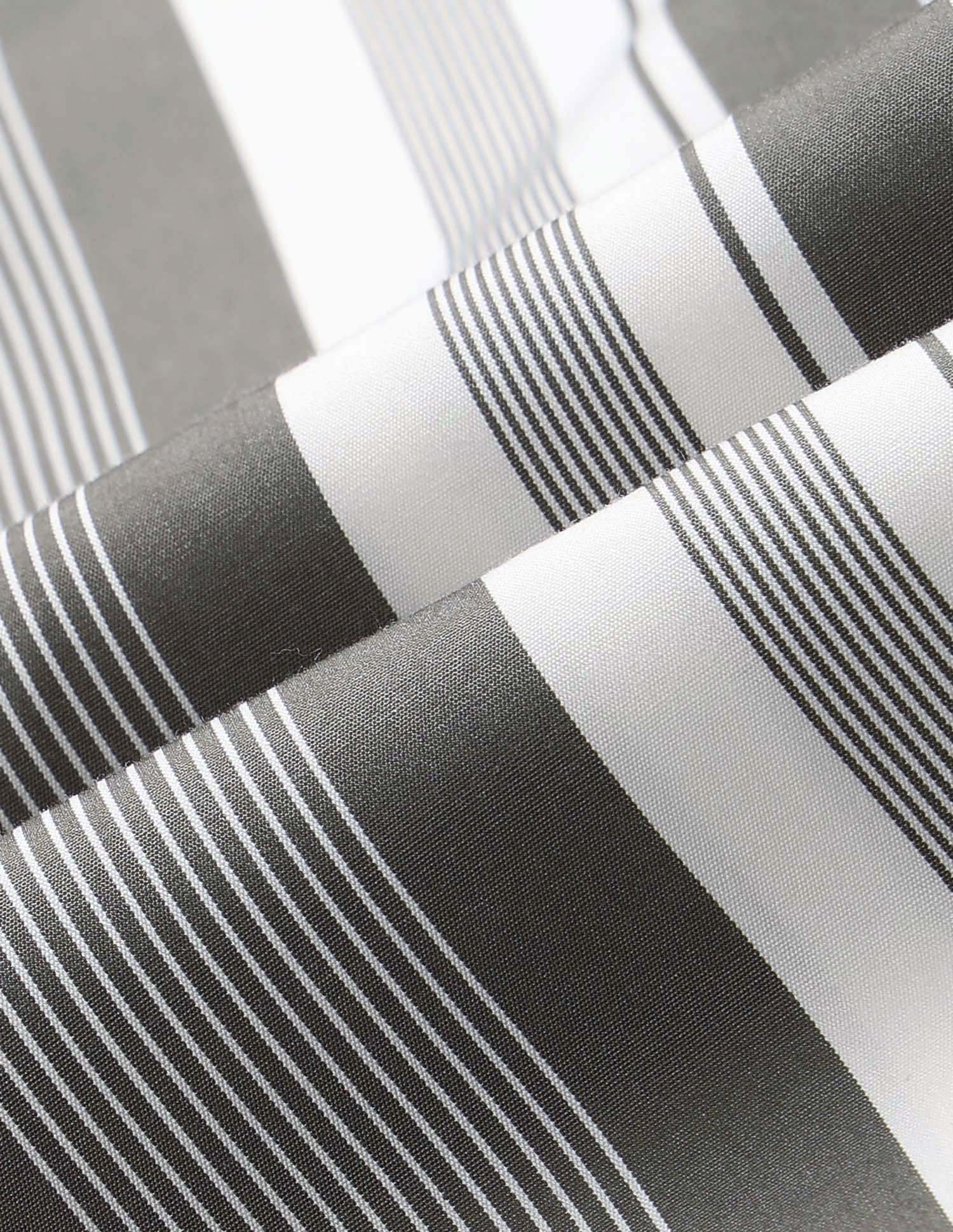 Vertical Striped Pure Cotton Shirt Olive - U.S. POLO ASSN. | Large