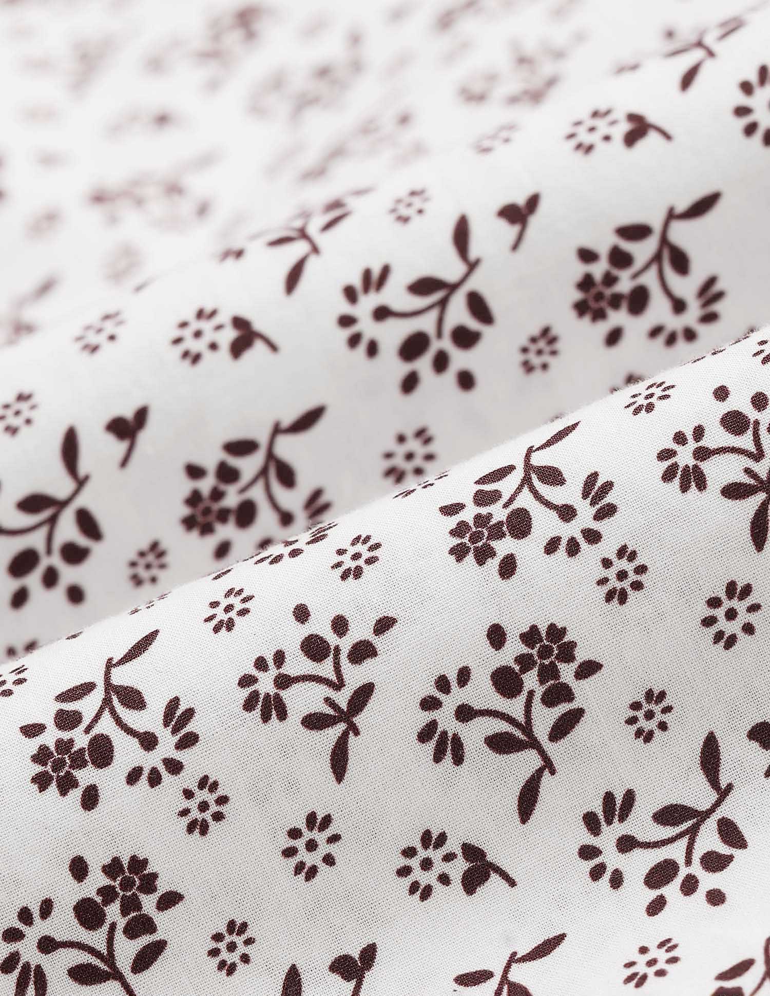 Floral Cotton Shirt White and Brown - U.S. POLO ASSN. | Large