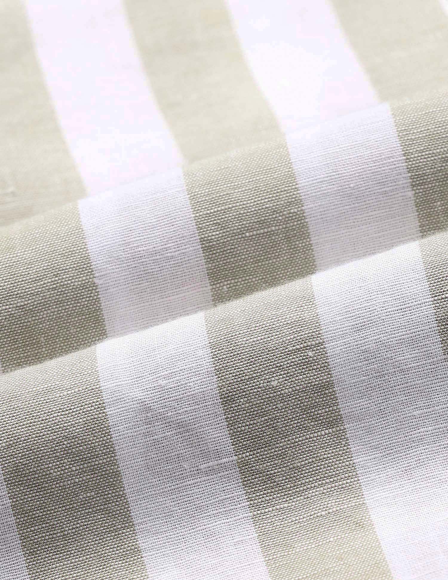 Vertical Striped Tailored Fit Ctm Shirt White - U.S. Polo Assn. India | Large