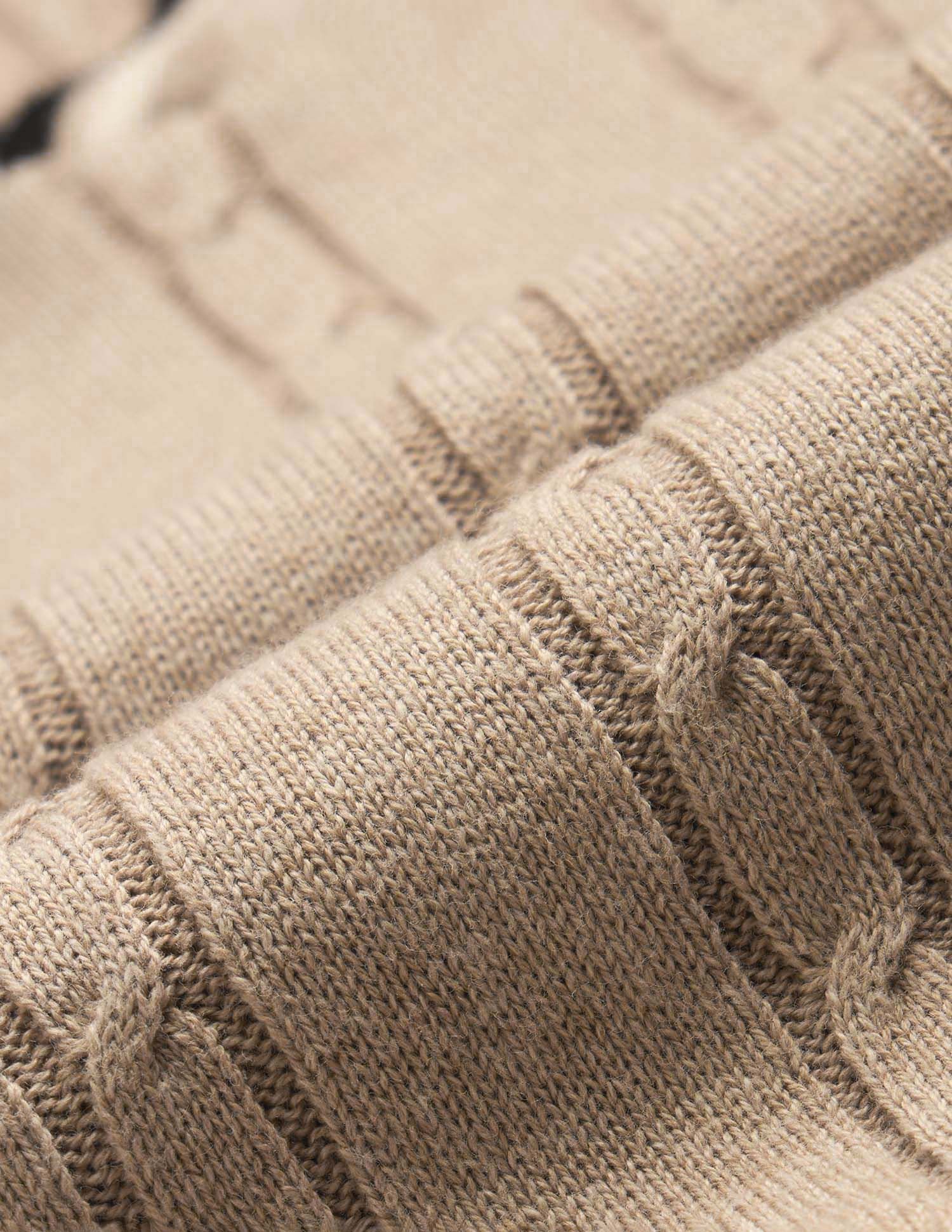 Regular Fit Textured Sweater White - U.S. POLO ASSN. | Large