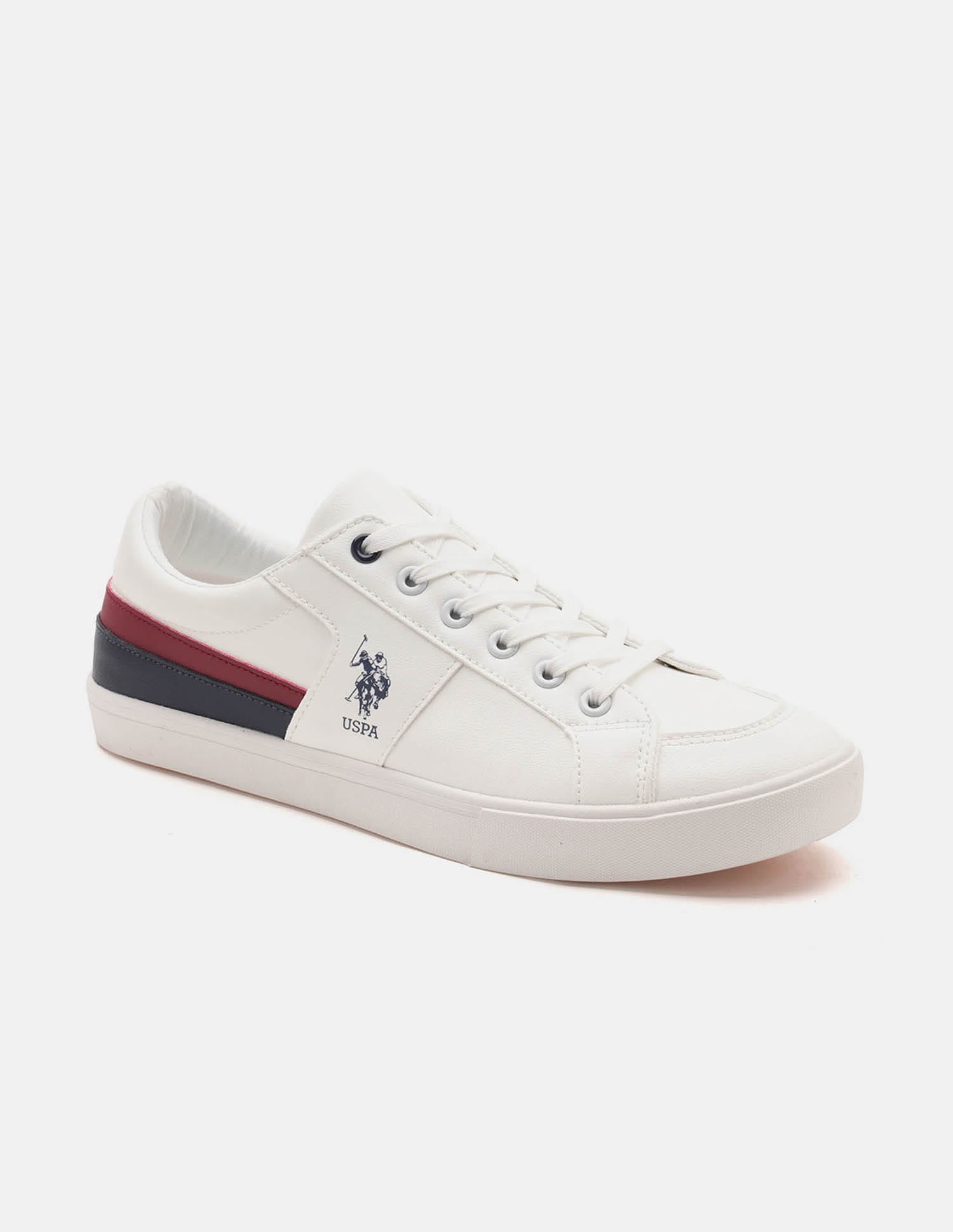 Men Clarkin 5.0 Colour Blocked Sneakers Off White - U.S. Polo Assn. India | Large