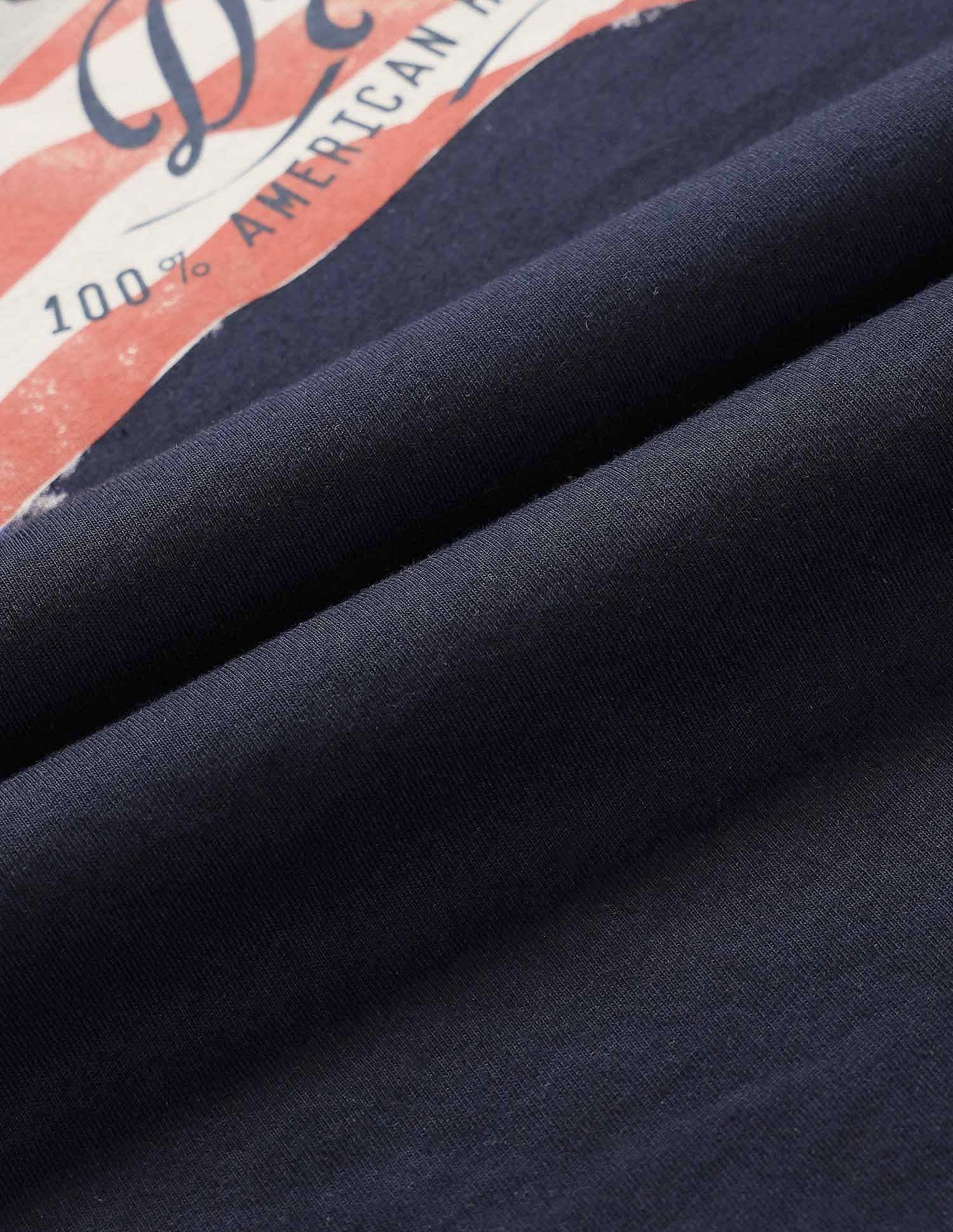 Muscle Fit Brand Printed T-Shirt Navy - U.S. Polo Assn. India | Large