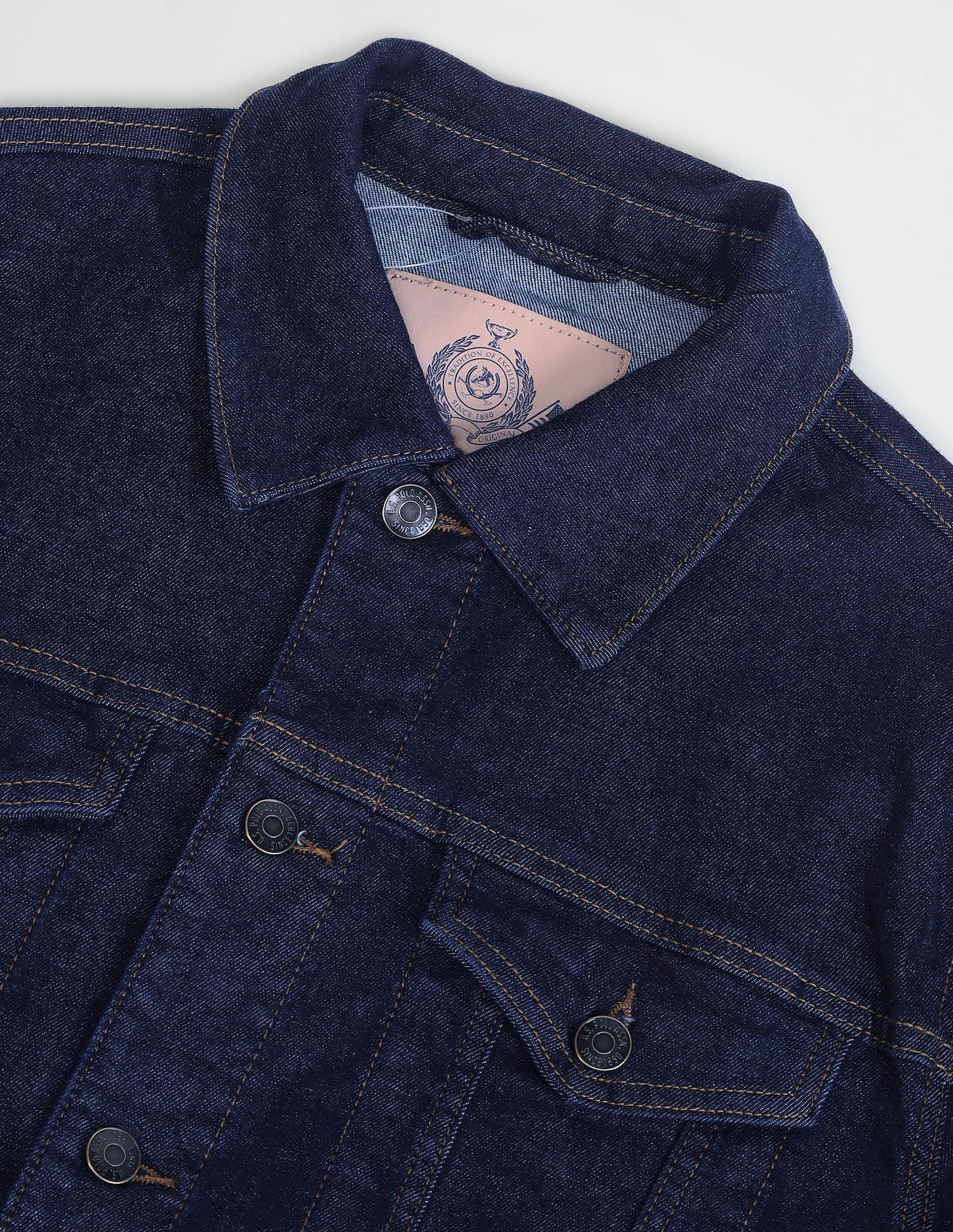 Solid Classic Fit Jacket Blue - U.S. Polo Assn. India | Large