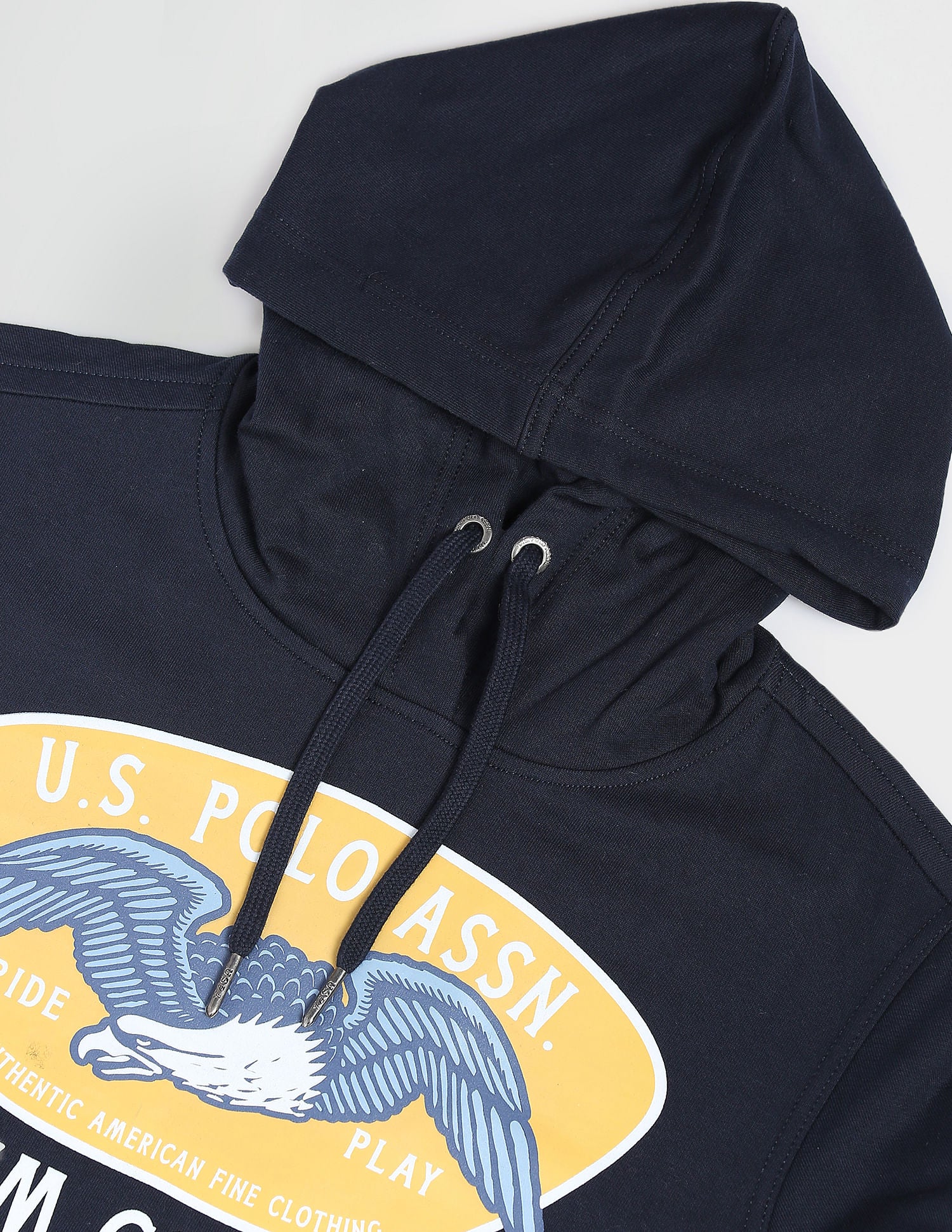 Hooded Graphic Print Sweatshirt Navy - U.S. Polo Assn. India | Large