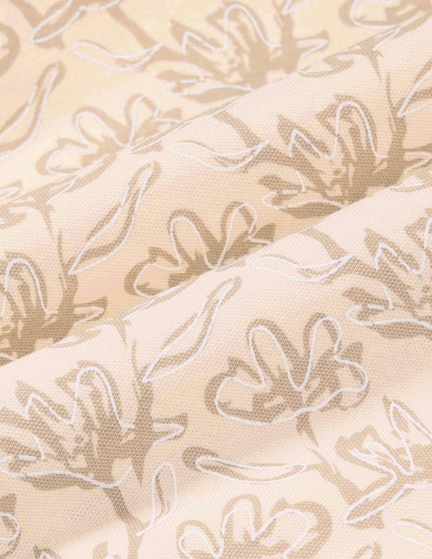 Floral Printed Working Holiday Polo Shirt Beige - U.S. Polo Assn. India | Large