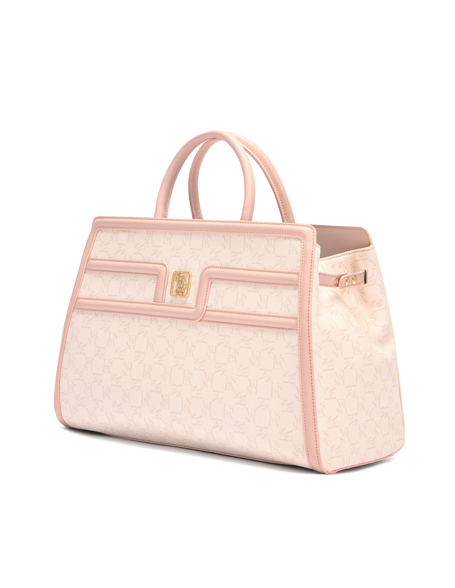 Carla Monogram Satchel Bag White - U.S. Polo Assn. India | Large