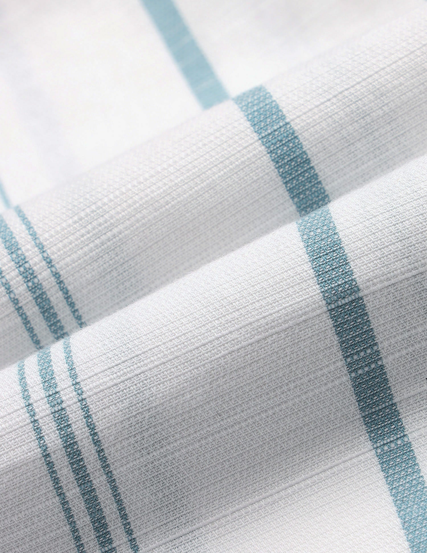 Vertical Striped Regular Fit Shirt Light Teal - U.S. Polo Assn. India | Large