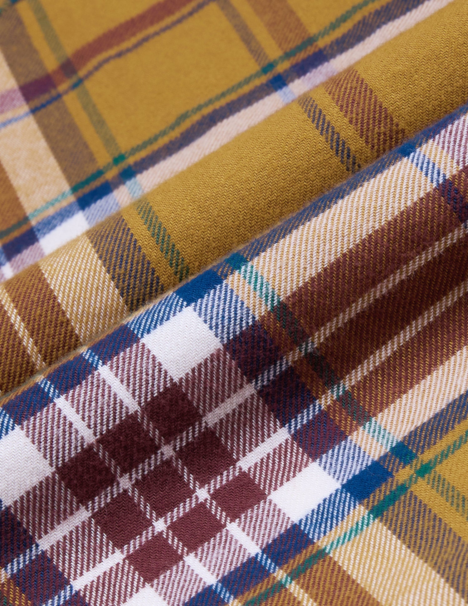 Plaid Checked Twill Shirt Mustard - U.S. Polo Assn. India | Large