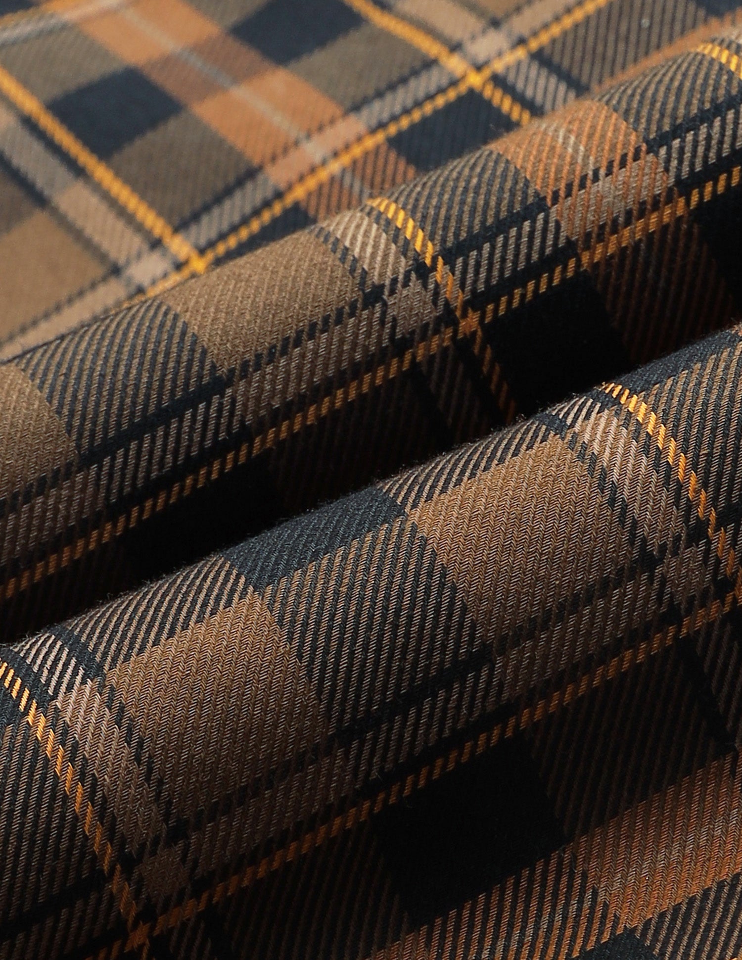 Plaid Checked Twill Shirt Mustard - U.S. Polo Assn. India | Large