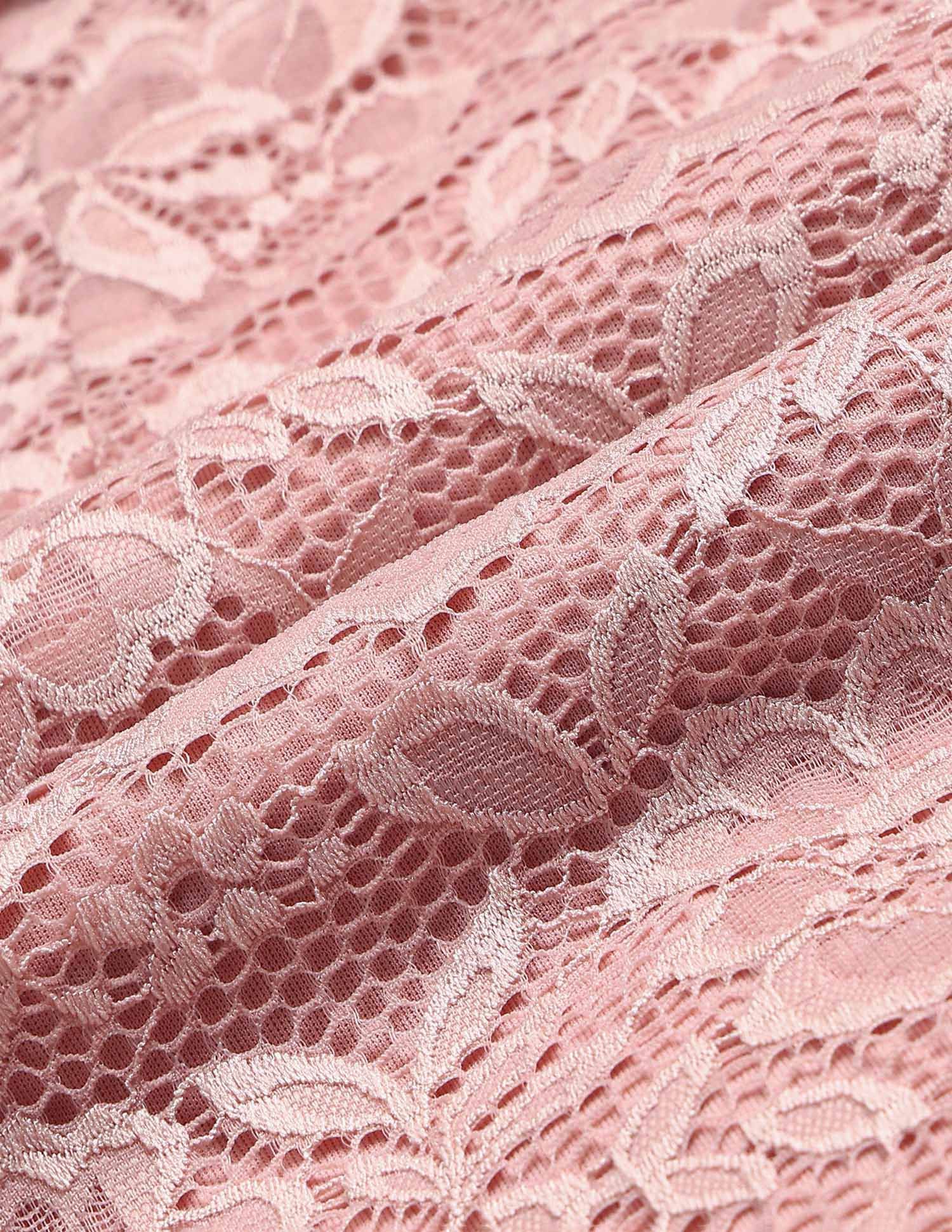 Floral Lace Mini Sheath Dress Pink - U.S. POLO ASSN. | Large