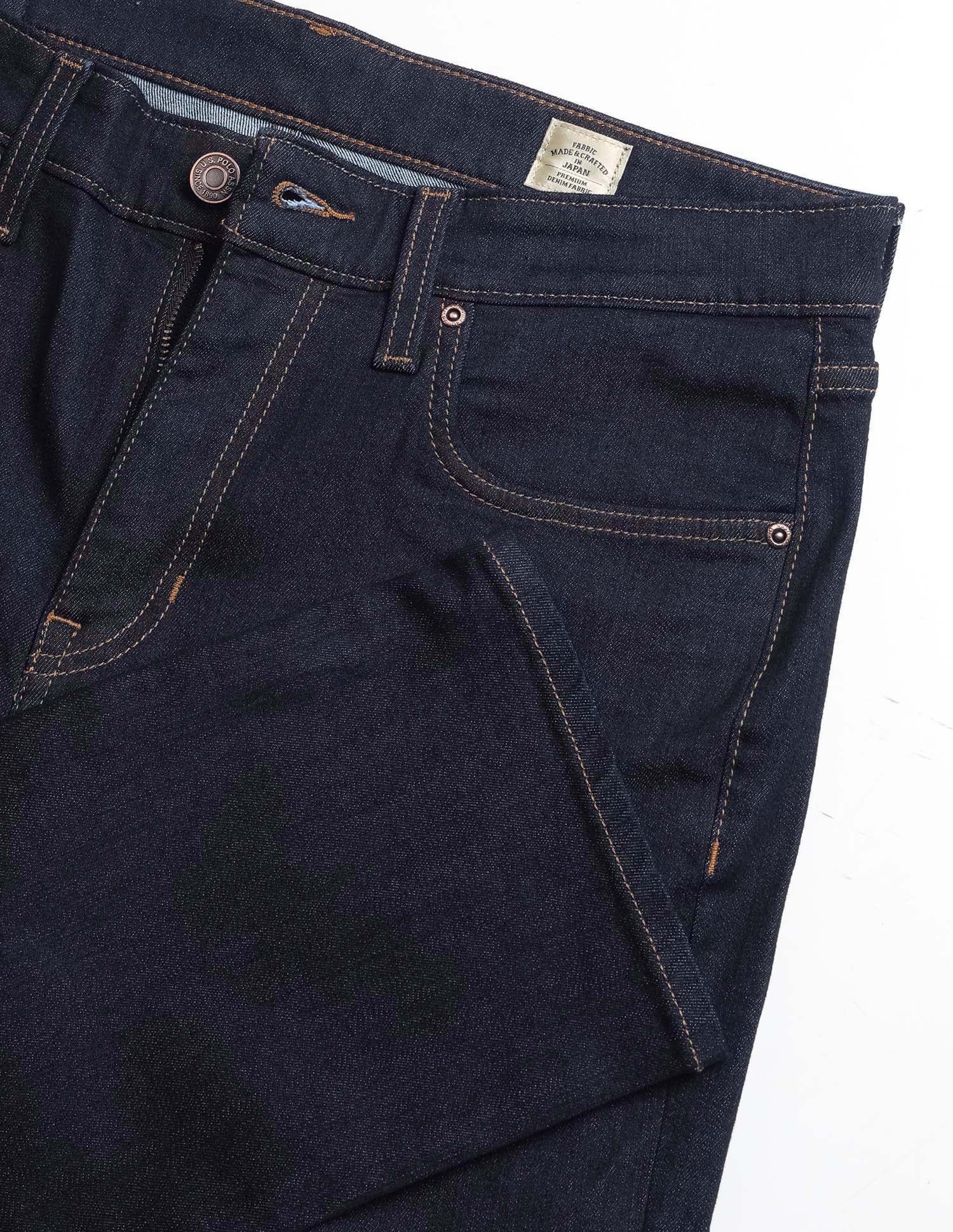 Pacho X Harold Slim Straight Fit Blue Jeans Mid Blue - U.S. Polo Assn. India | Large