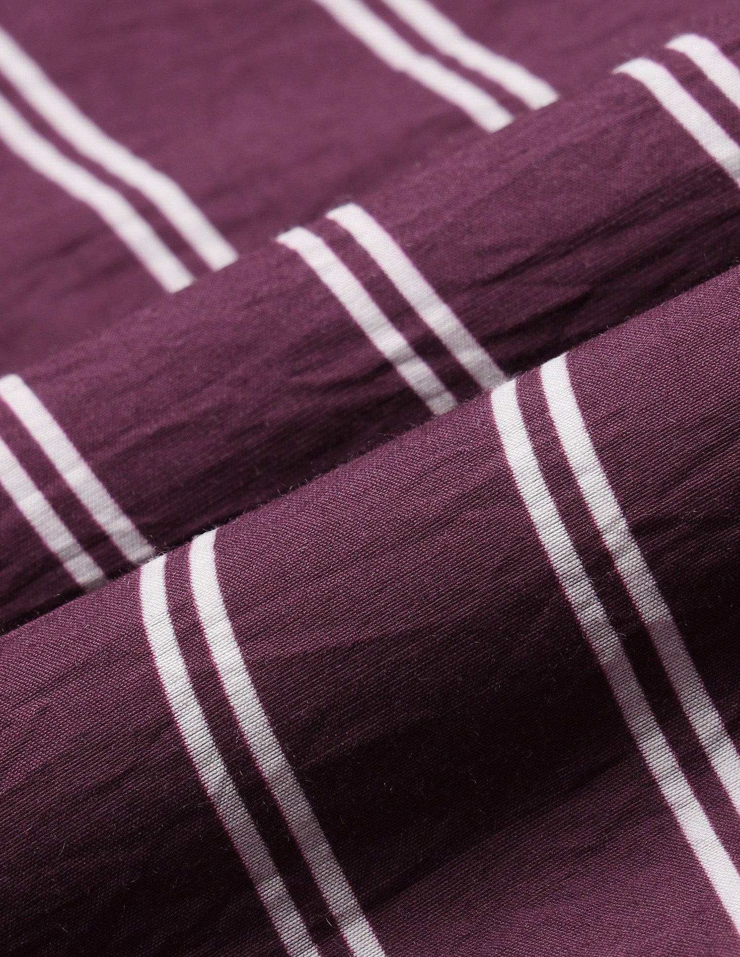 Vertical Striped Boyfriend Fit Shirt Wine - U.S. Polo Assn. India | Large